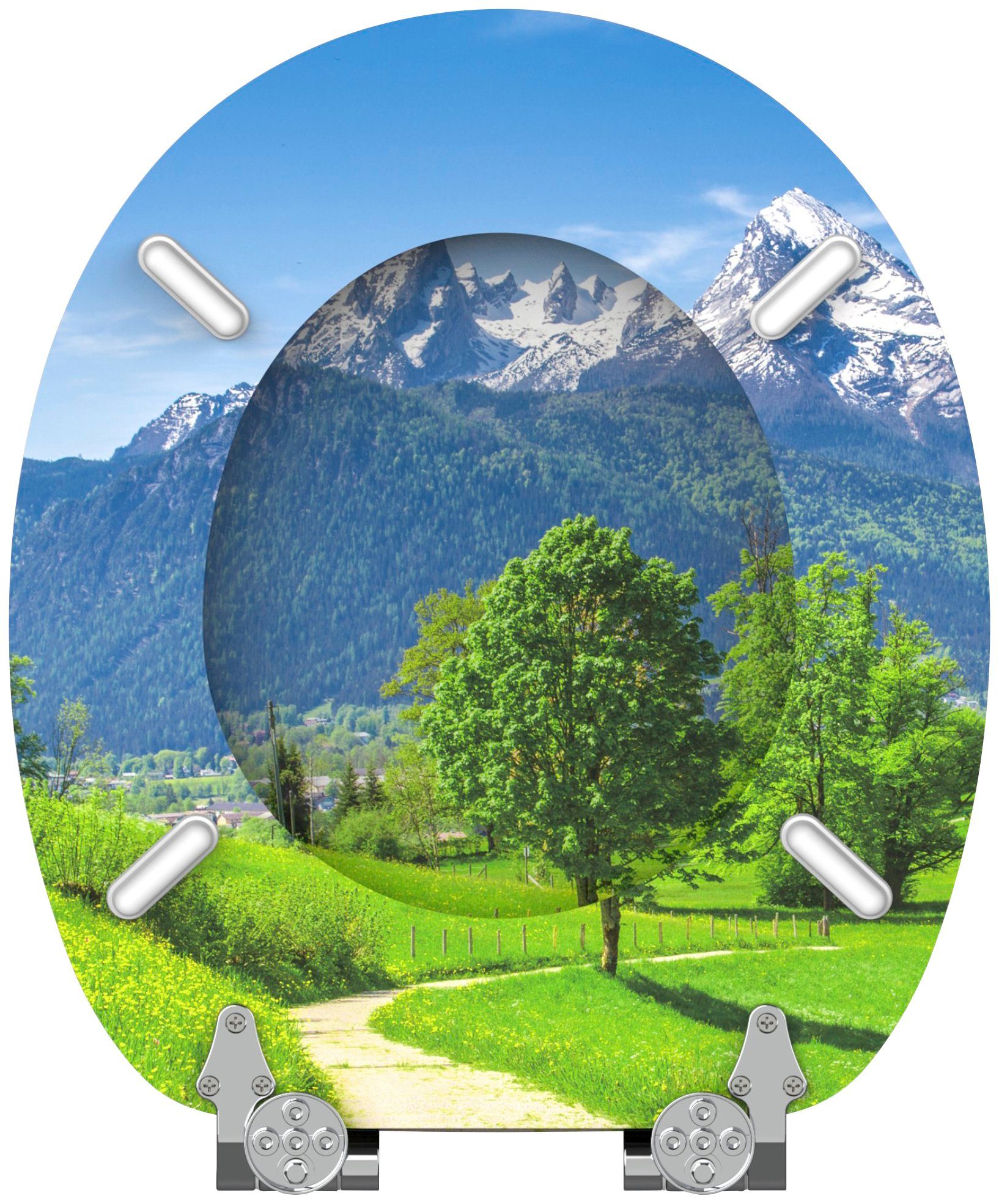 Sanilo Toiletzitting Alpen met soft-closemechanisme
