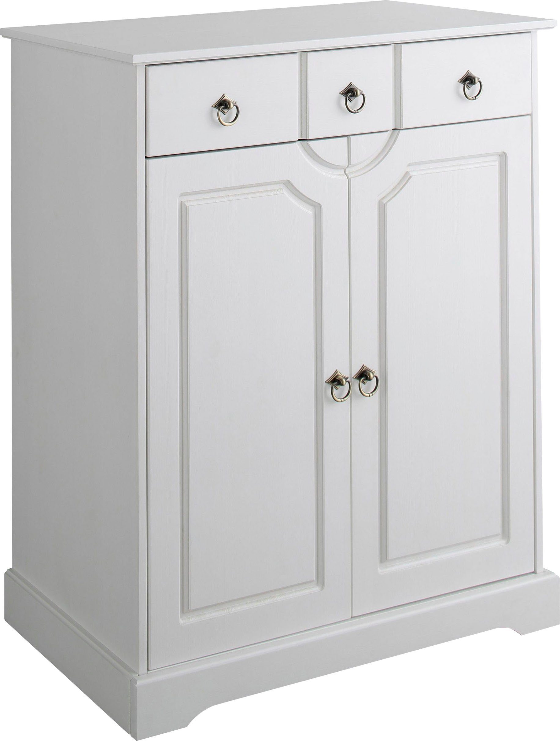 Home affaire Kast Klera Breedte 81 cm, van massief grenen, FSC-gecertificeerd dressoirs wit