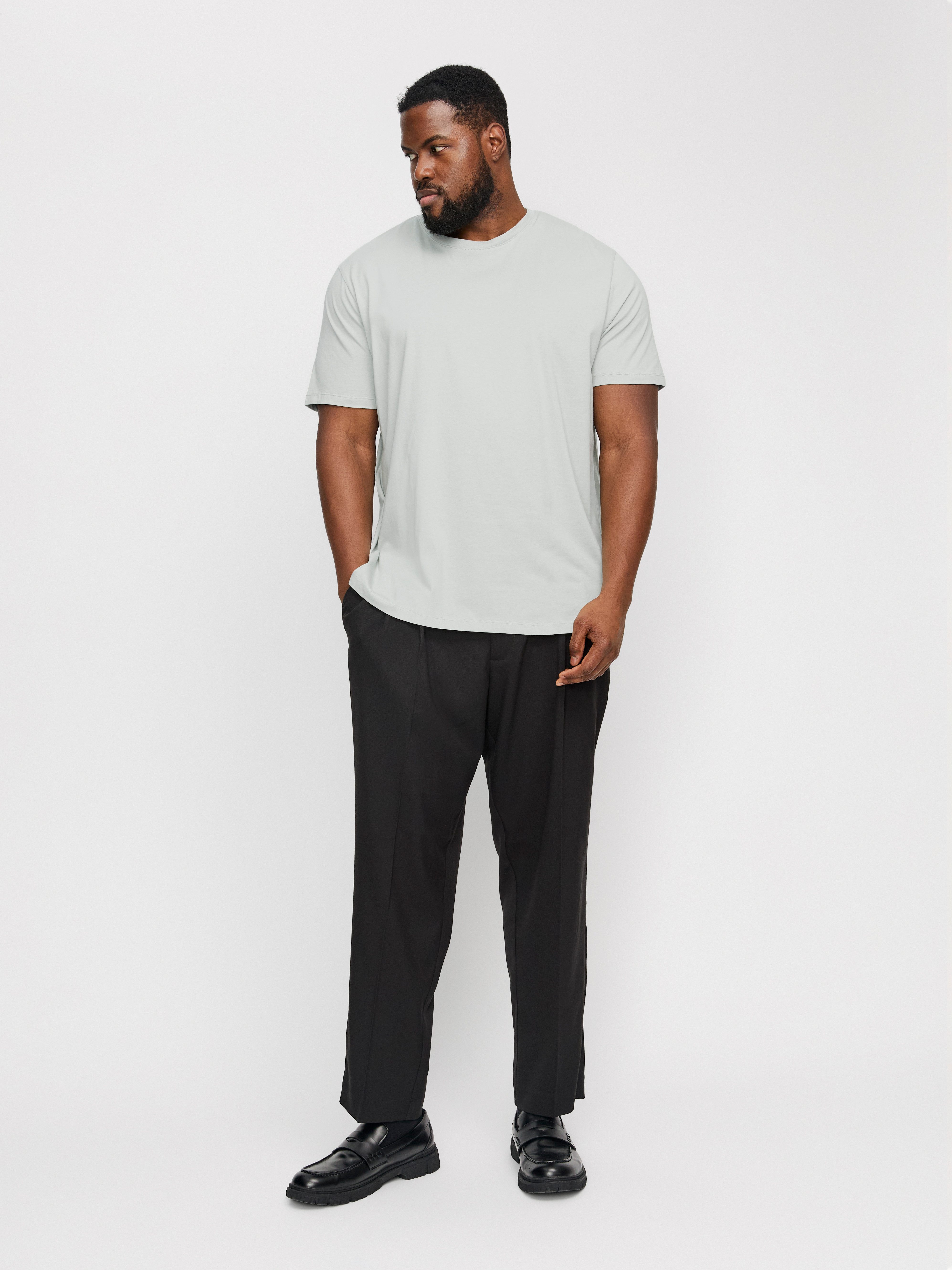 Jack & Jones PlusSize Shirt met ronde hals JJEORGANIC BASIC TEE SS O-NECK NOOS PLS