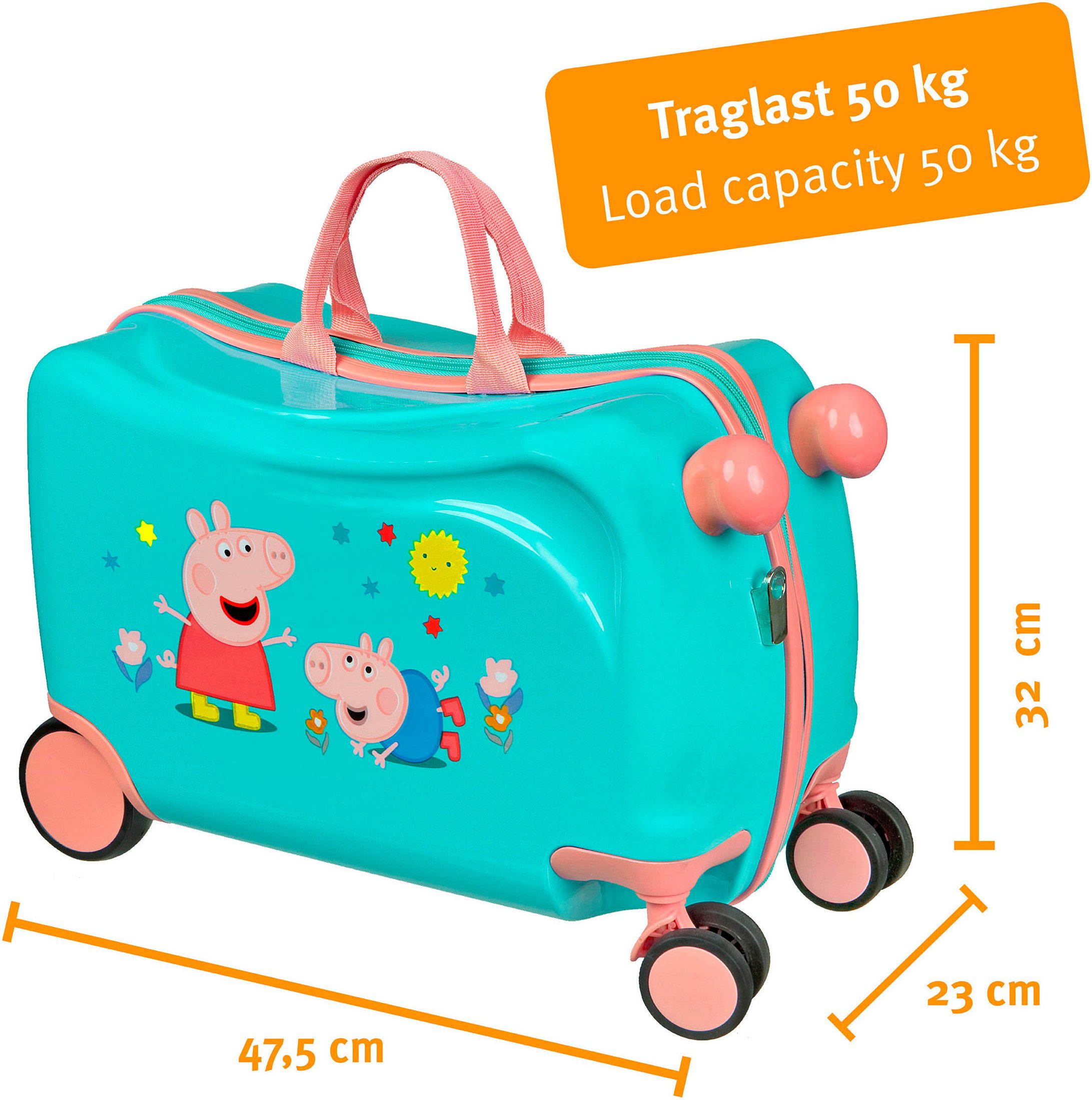 UNDERCOVER Kinderkoffer Ride-on trolley, Peppa Pig