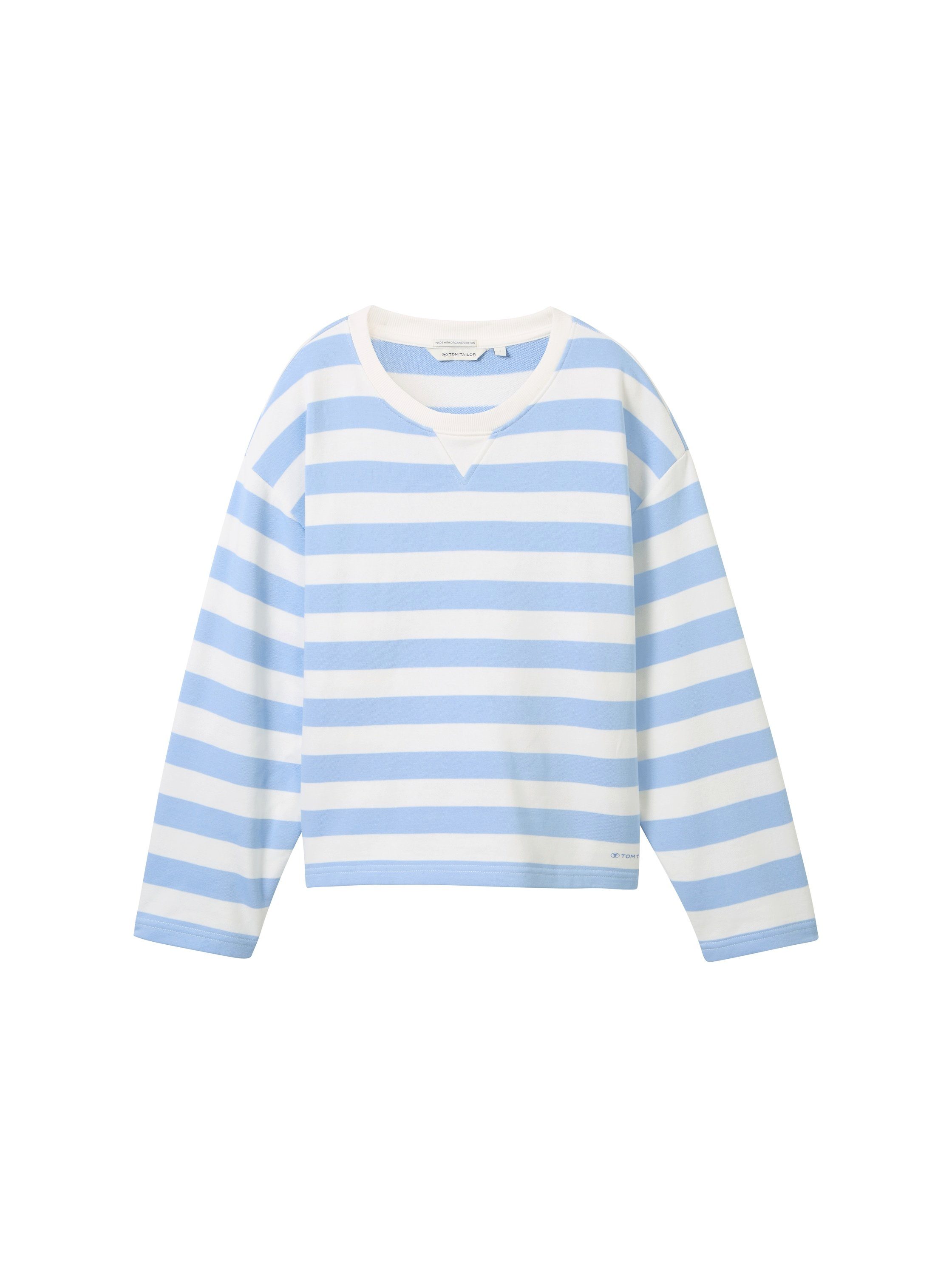 Tom Tailor Sweatshirt in streepoptiek