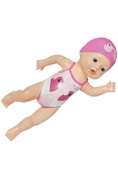 baby born babypop my first swim girl, 30 cm zwemt met borstcrawl en vlinderslag roze