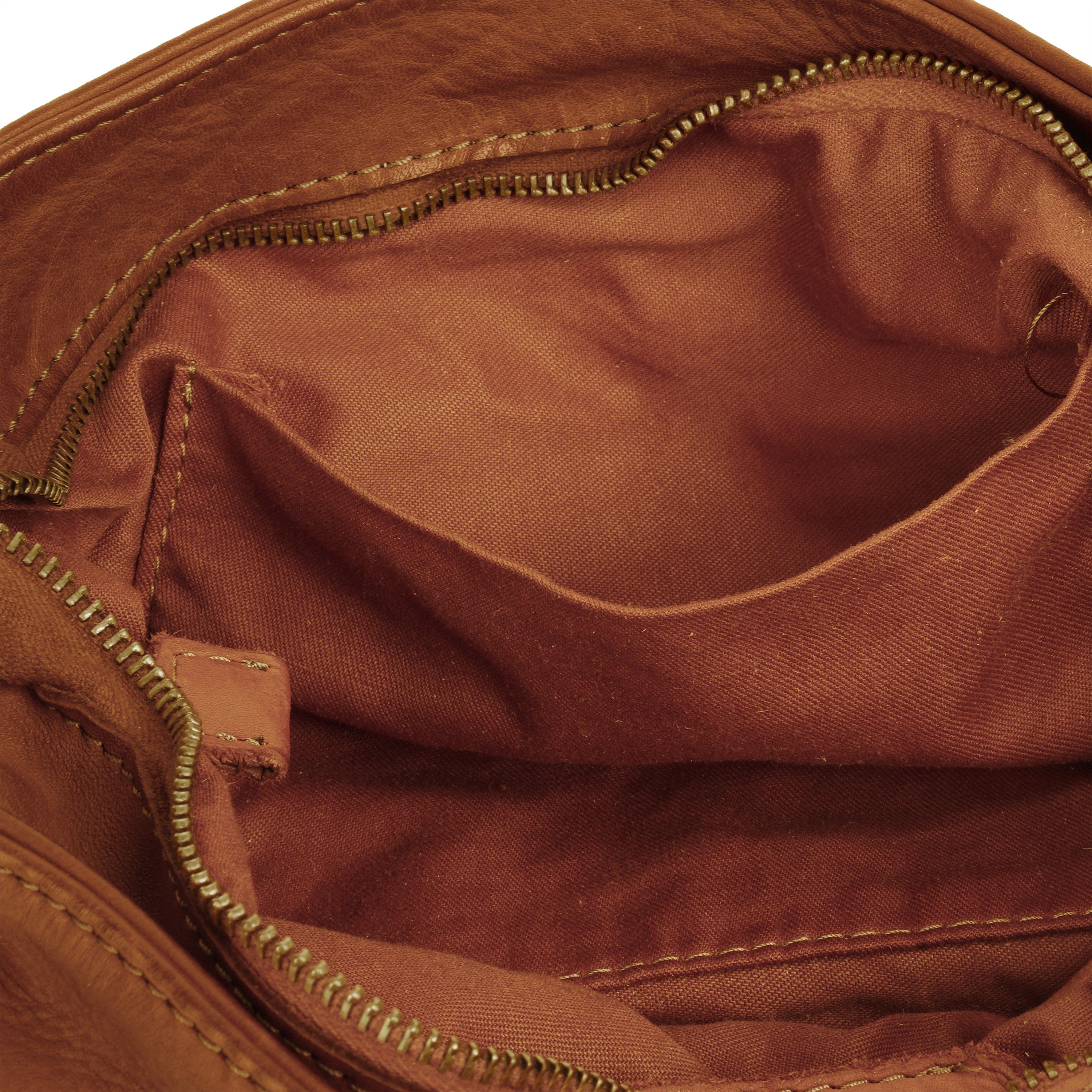 Samantha Look Schoudertas echt leer, made in italy