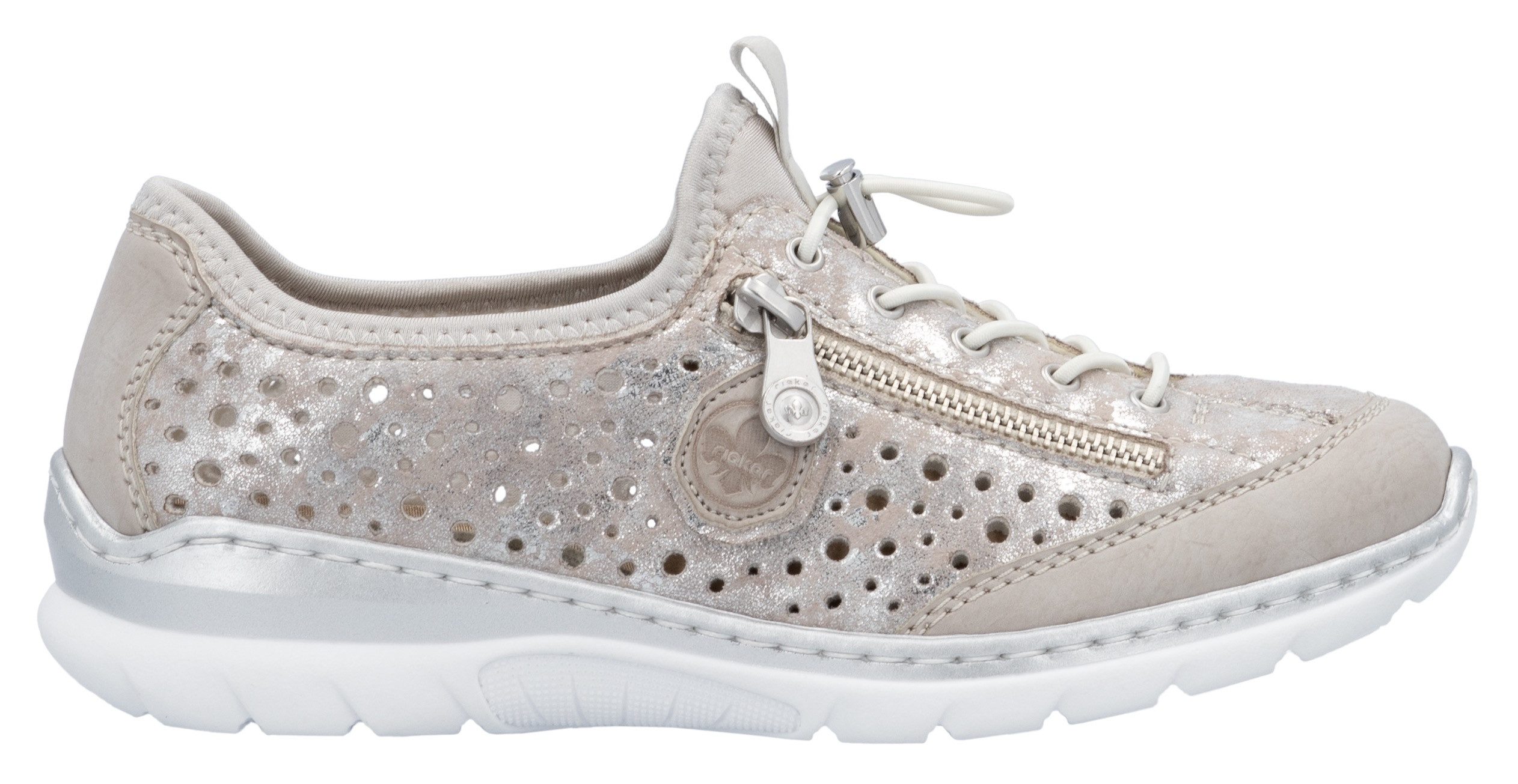Rieker Slip-on sneakers , instapschoen, vrijetijdsschoen, lage schoen met snelle sluiting