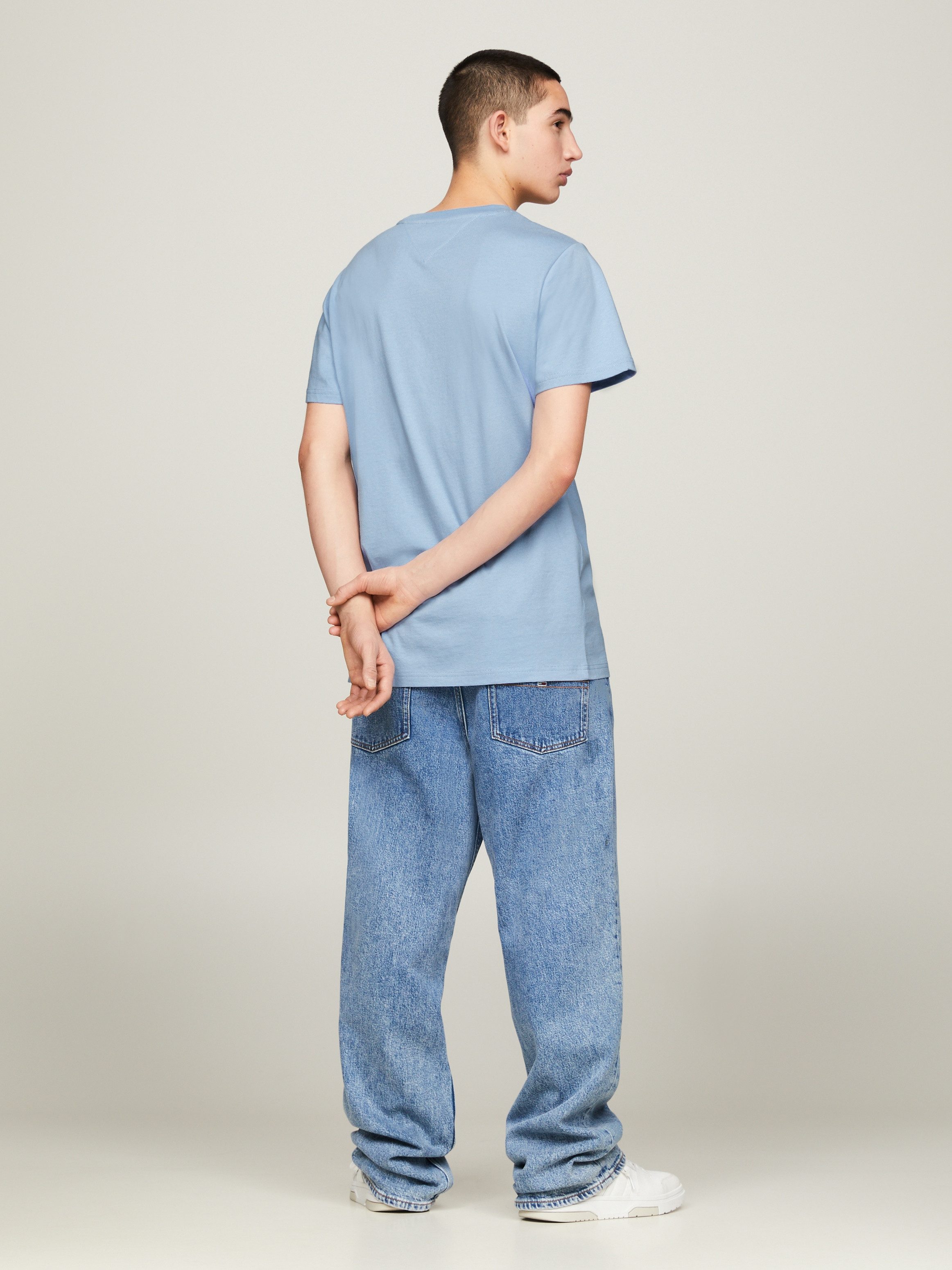 TOMMY JEANS T-shirt TJM SLIM ESSENTIAL FLAG TEE EXT