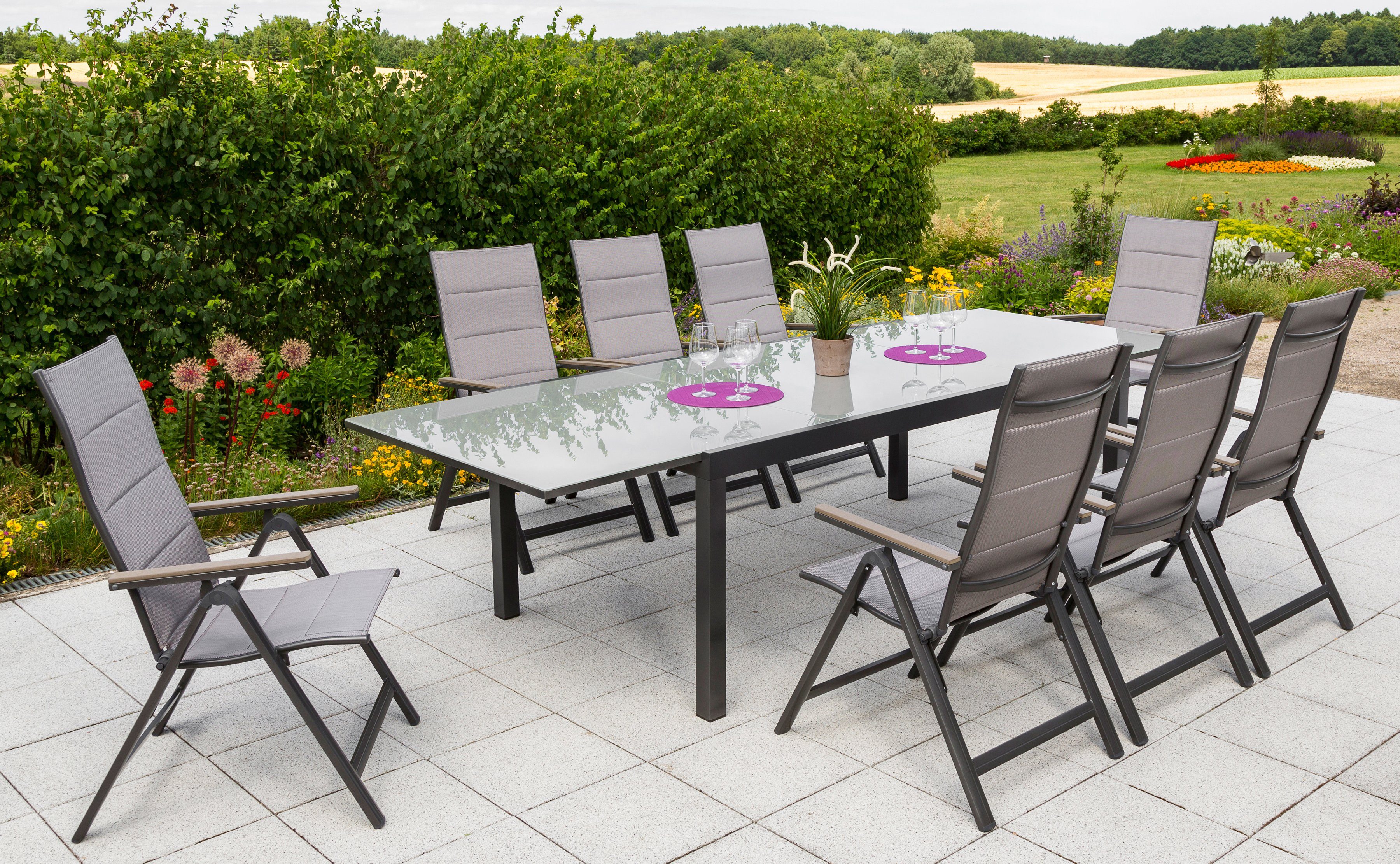 MERXX Tuin-eethoek Trivero tuinsets grijs