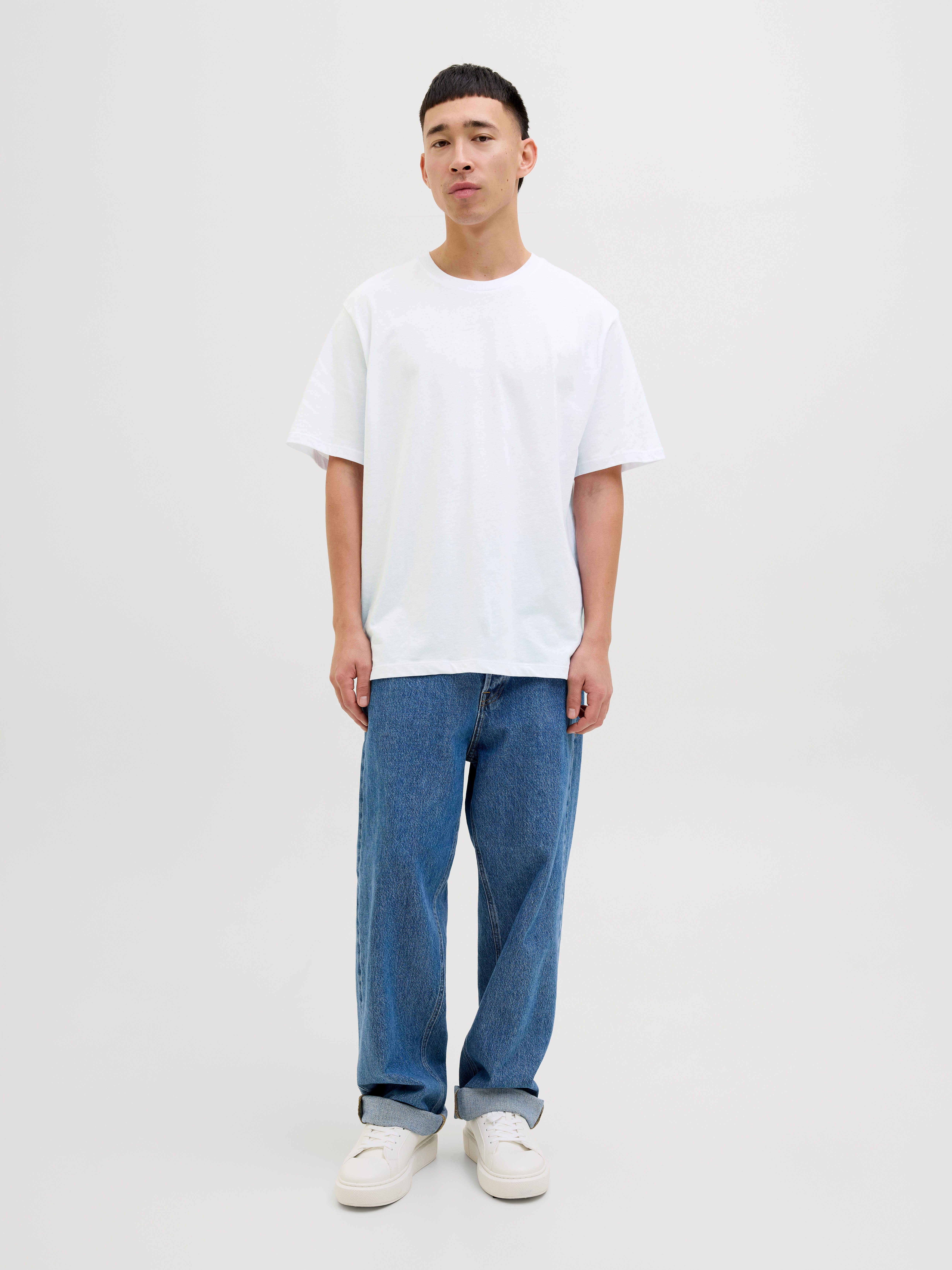 Jack & Jones Shirt met korte mouwen JJHUGO LOOSE TEE SS CREW NECK 5PK MP (set, 5-delig)