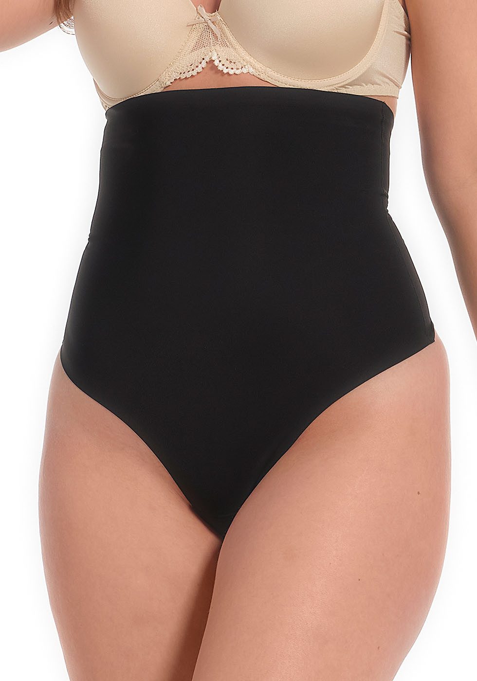 Magic Body Fashion Correctie string Maxi Hi-Thong Maximale maten van S tot 4XL slips zwart