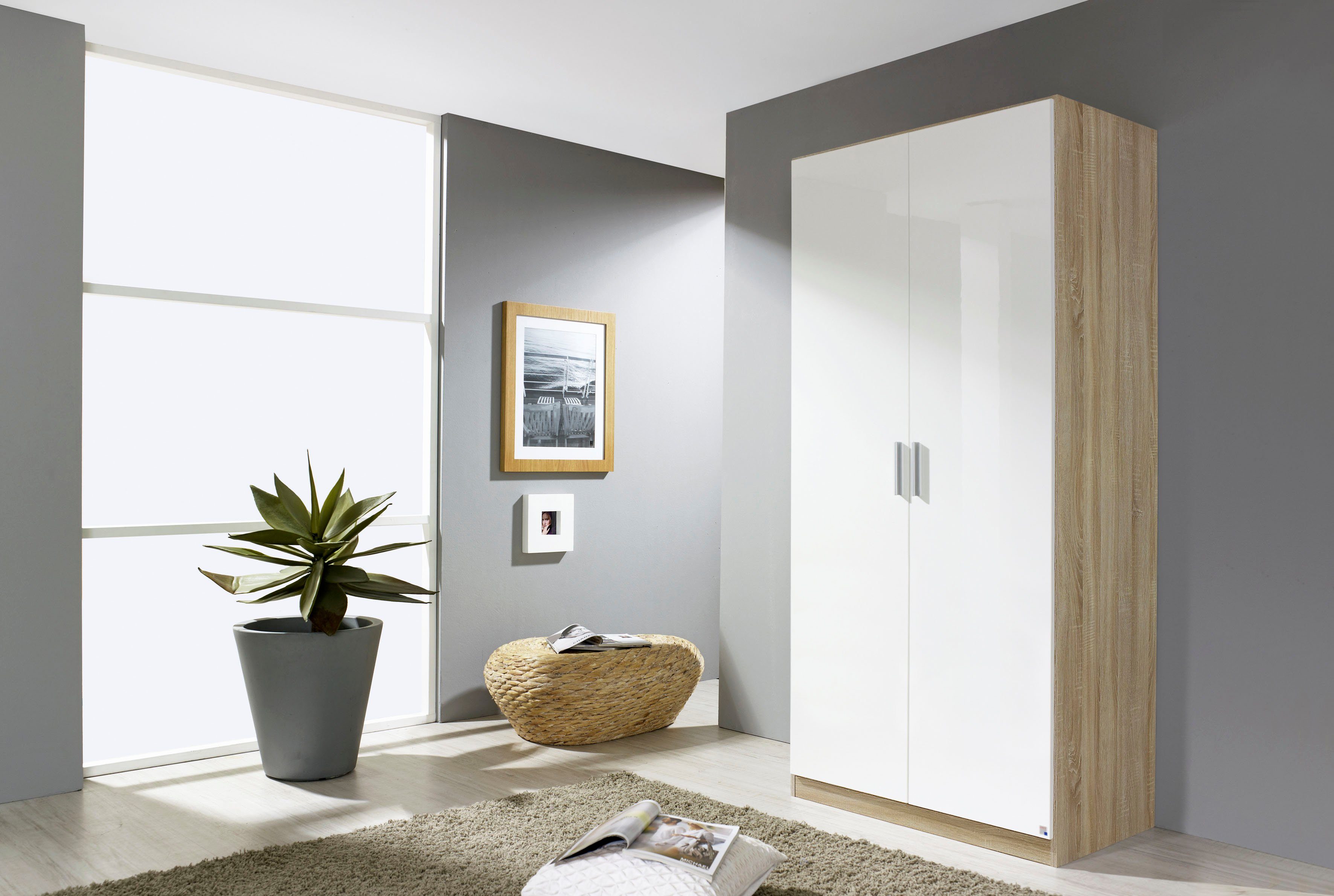 rauch Draaideurkast Kledingkast Kast Garderobe Slaapkamerkast CELLE in 4 breedtes en 2 hoogtes, optioneel met lades made in germany