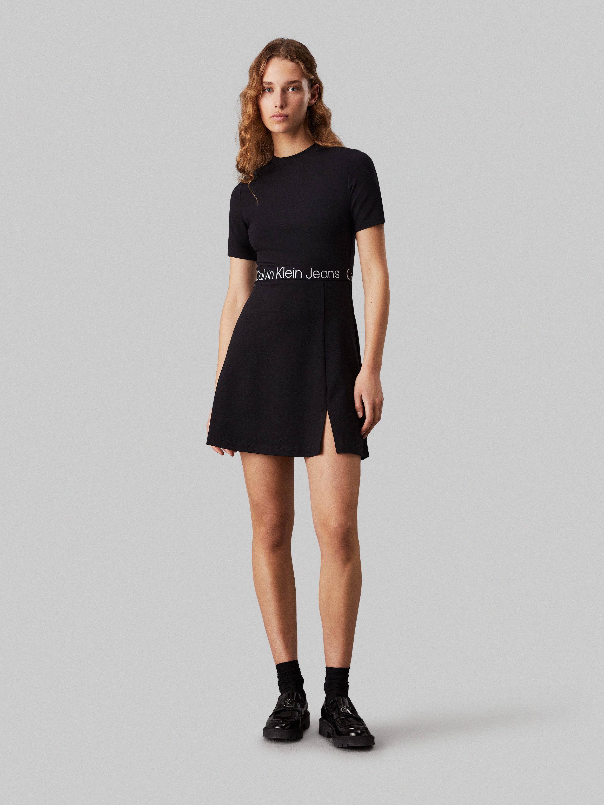 Calvin Klein Skaterjurk TAPE MILANO SHORT SLEEVE DRESS