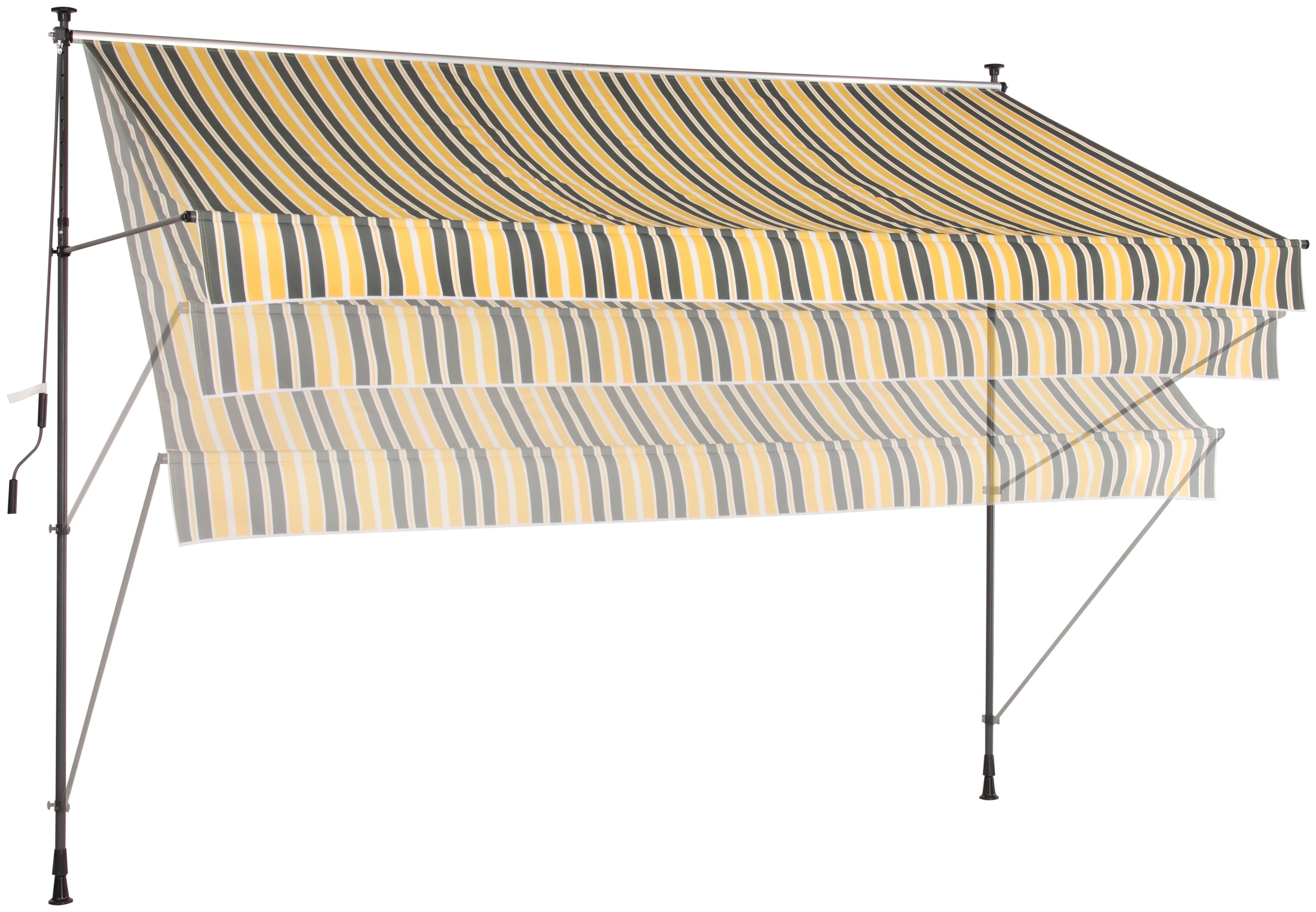 KONIFERA Klemzonnescherm Breedte/uitval: 250x150 cm