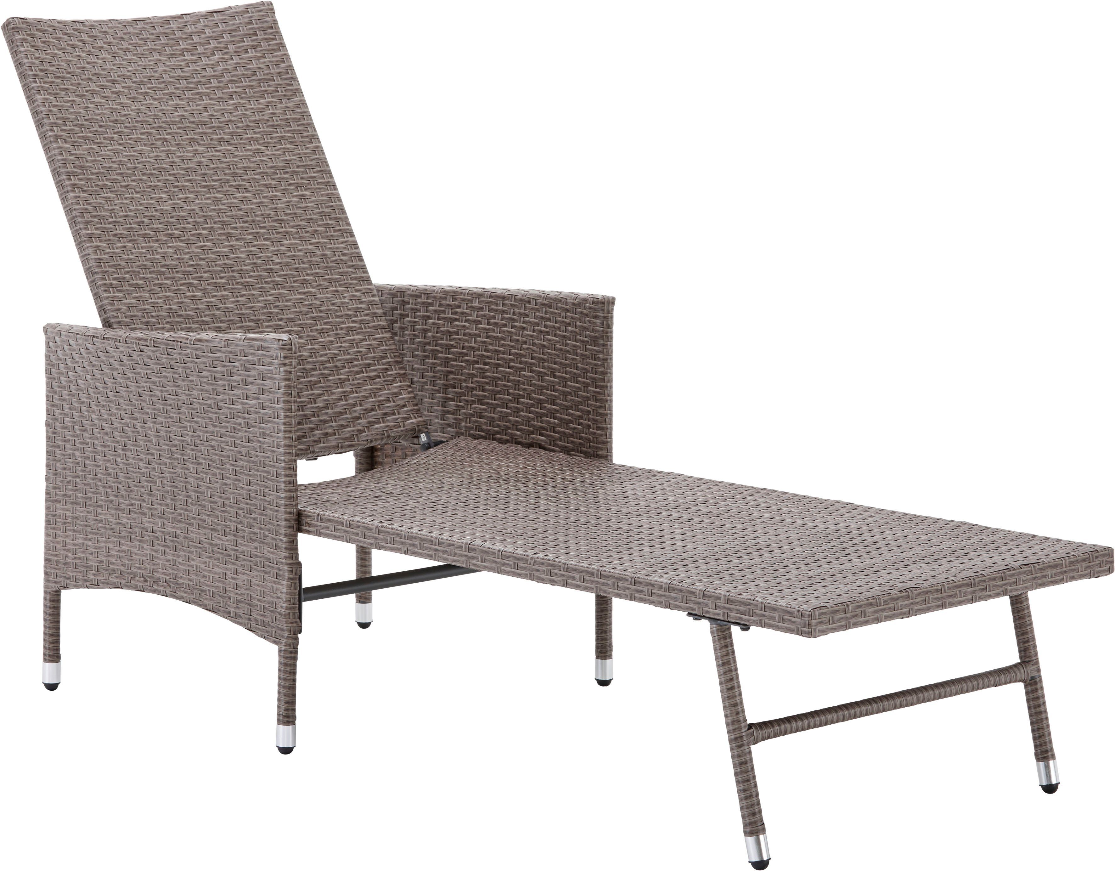 KONIFERA Ligstoel Milaan incl. kussens (set, 5-delig)