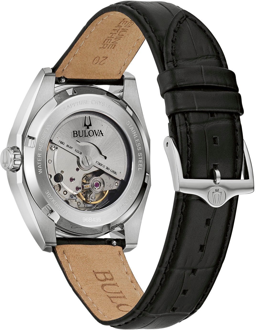 Bulova Automatisch horloge Polshorloge, herenhorloge, dameshorloge, roestvrijstalen band, saffierglas