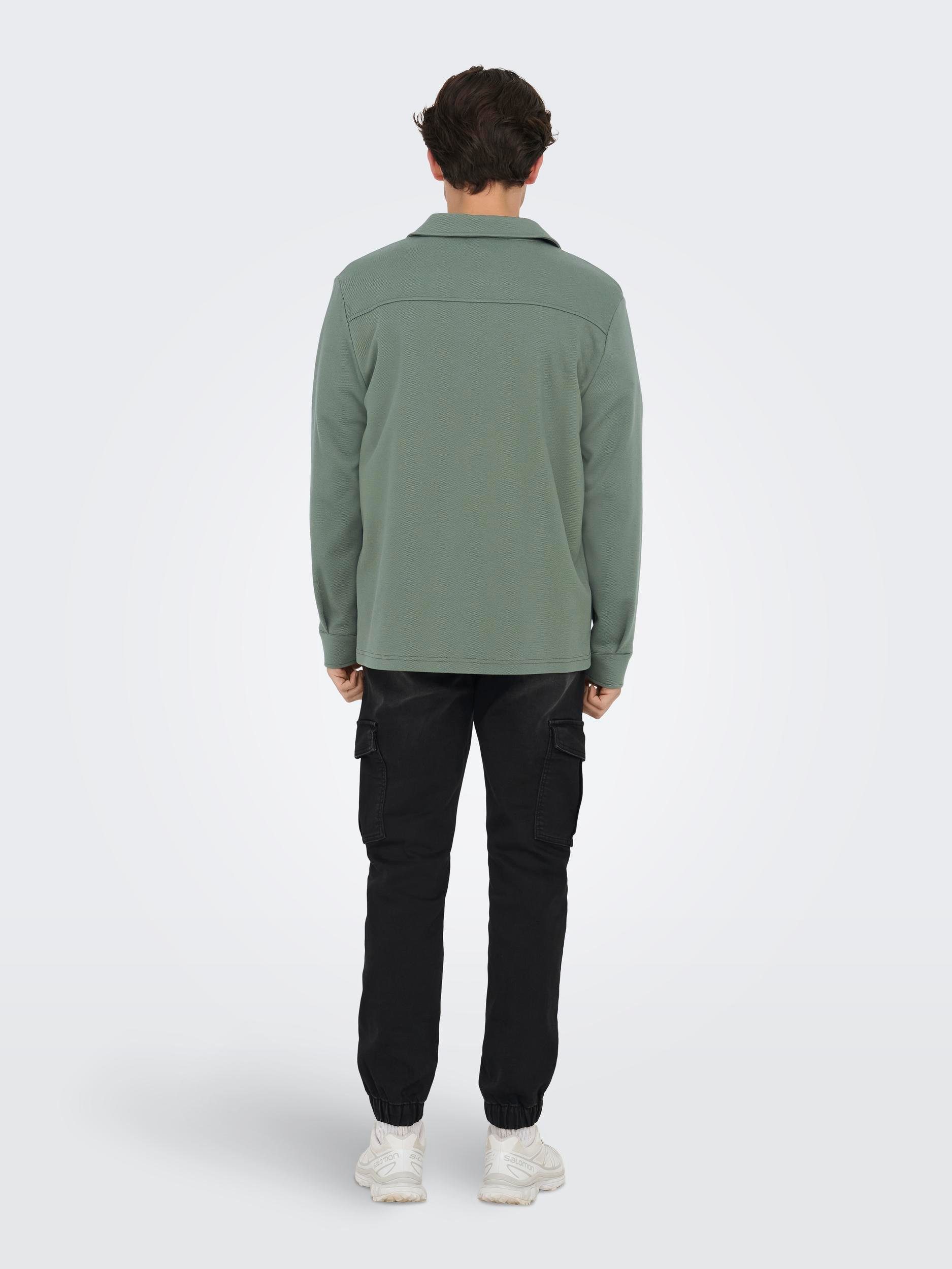 ONLY & SONS Overhemd met lange mouwen ONSNEWKODYL OVERSHIRT SWEAT NOOS