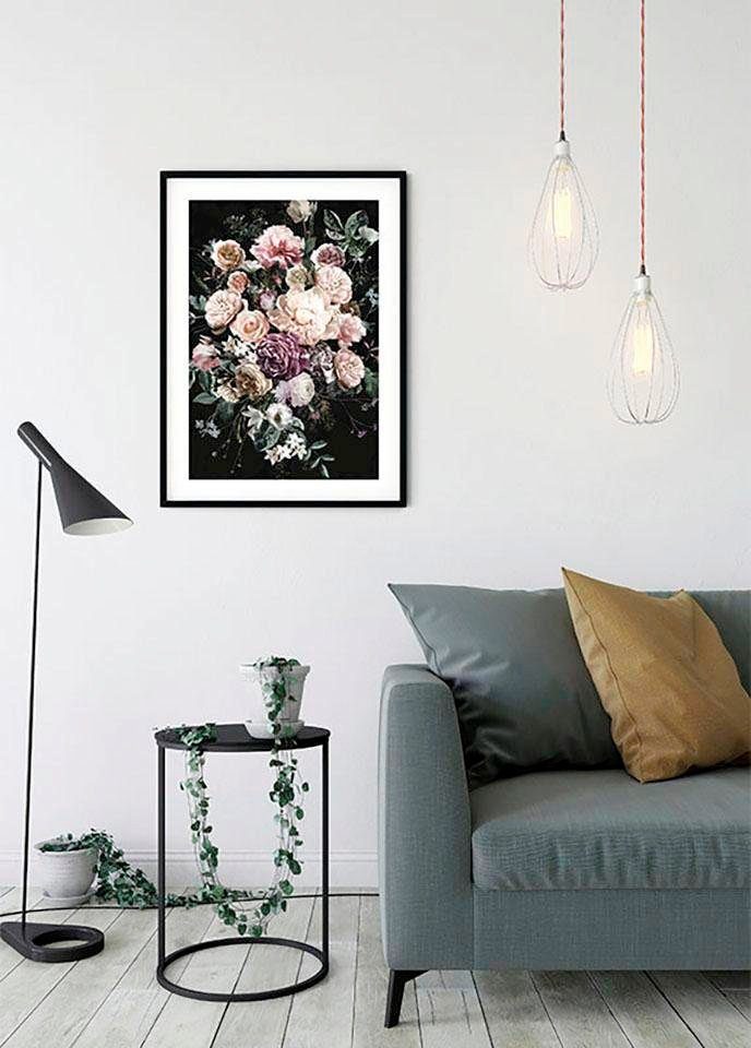 Komar Wanddecoratie Charming boeket Wanddecoratie - zonder lijst (1 stuk)
