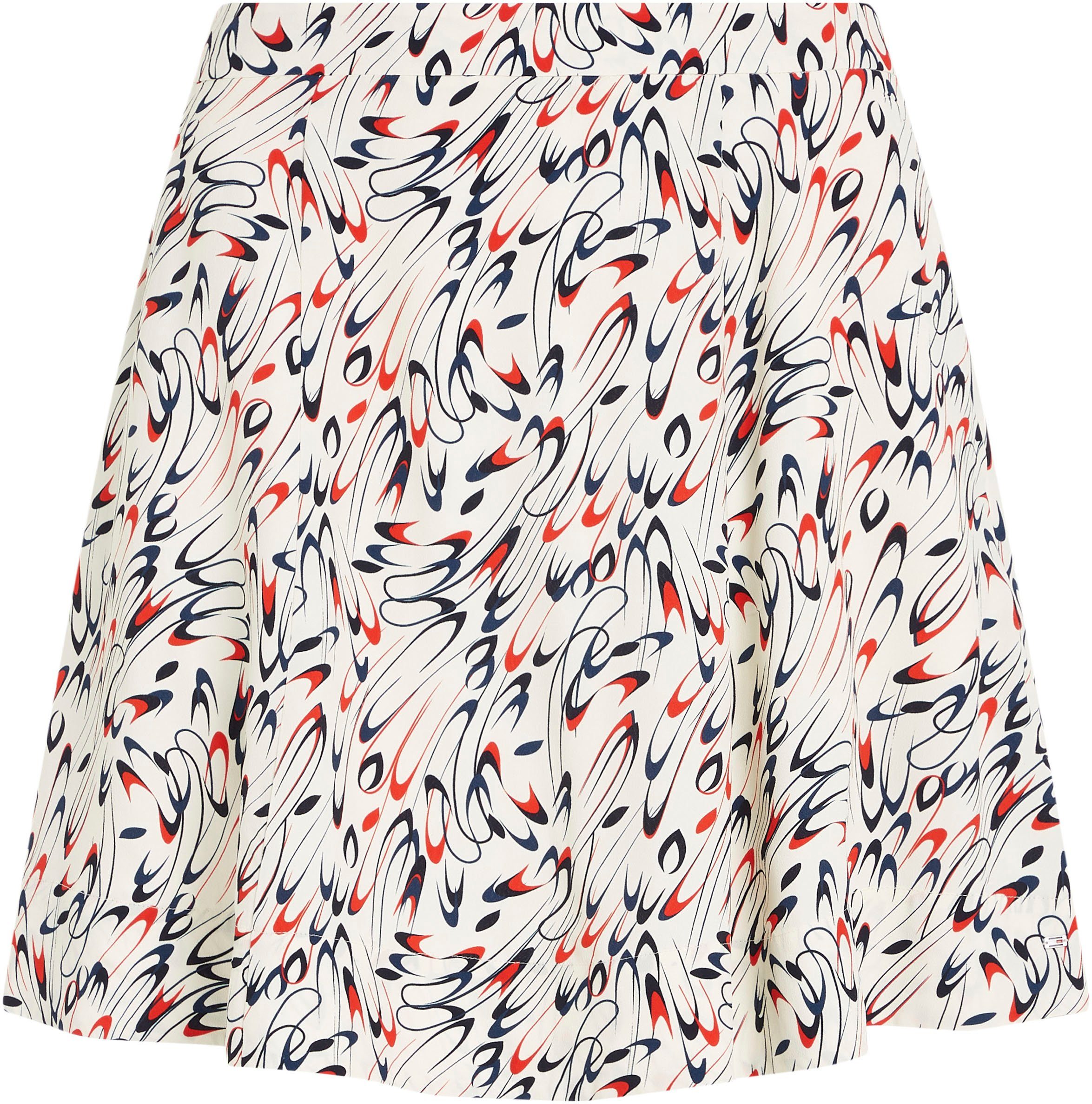 Tommy Hilfiger Minirok SMALL RIBBON SHORT SKIRT Webrok met allover patroon