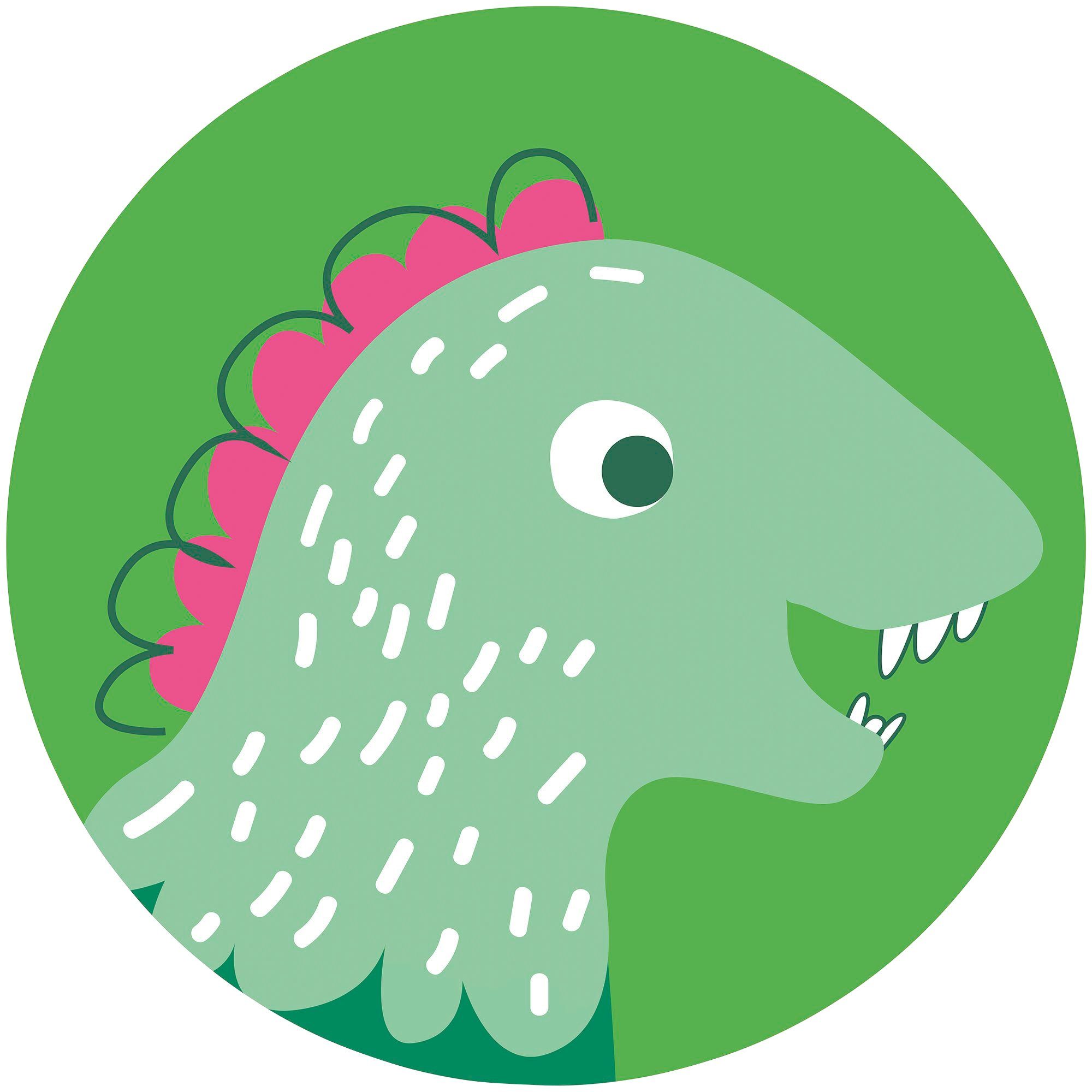 Komar Fotobehang Zelfklevend vlies - Little Dino Tyranno - Afmeting 125 x 125 cm