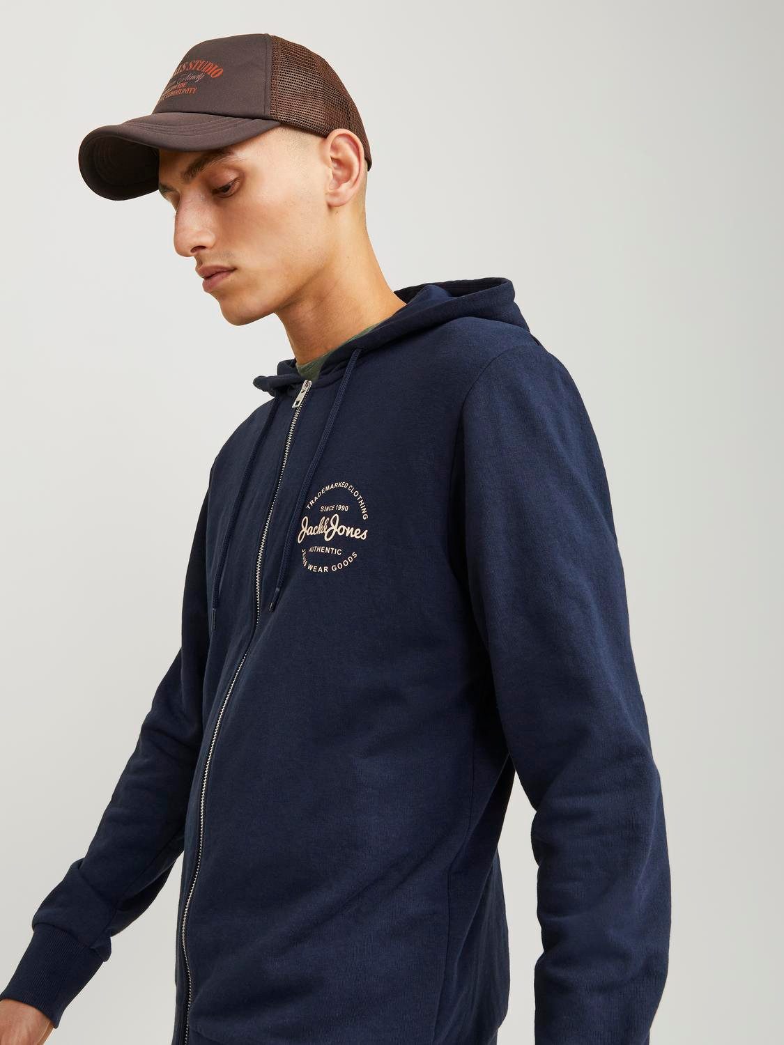 Jack & Jones Sweatvest JJFOREST SWEAT ZIP HOOD