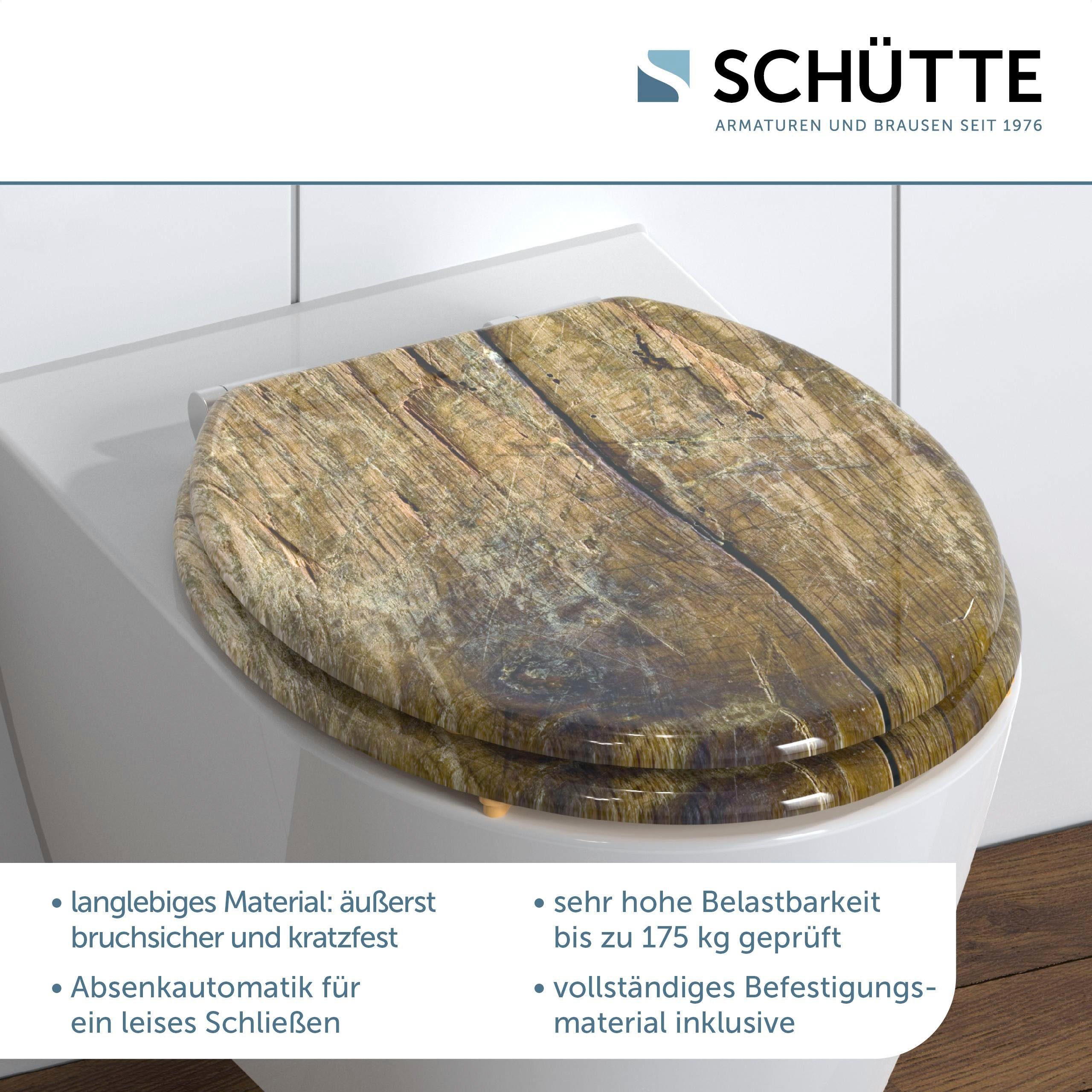 Schütte Toiletzitting Solid Wood met softclosemechanisme en houten kern, mdf