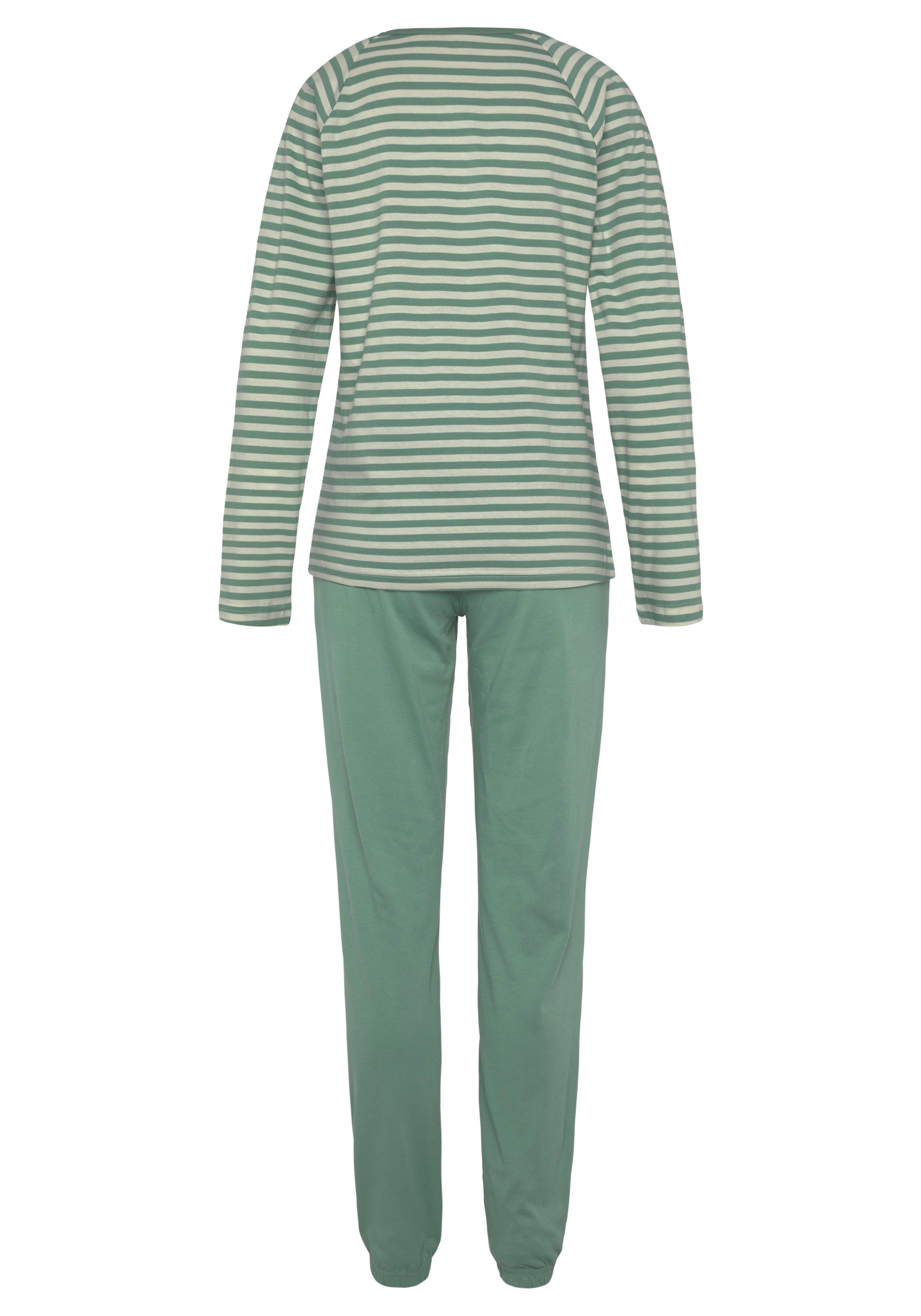 Vivance Dreams Pyjama met strepen van voorgeverfd garen