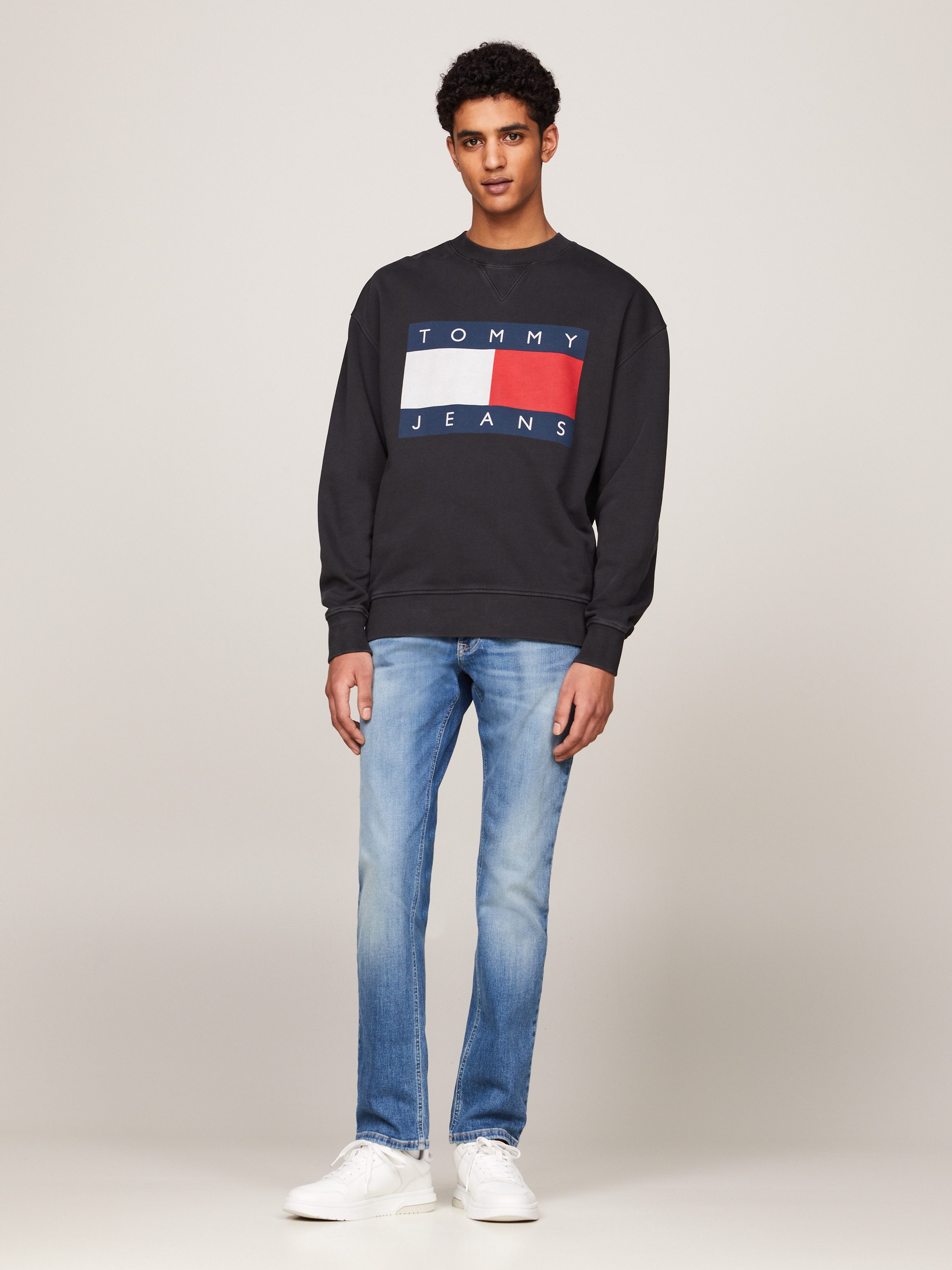 TOMMY JEANS Slim fit jeans SCANTON SLIM met gestempeld logo