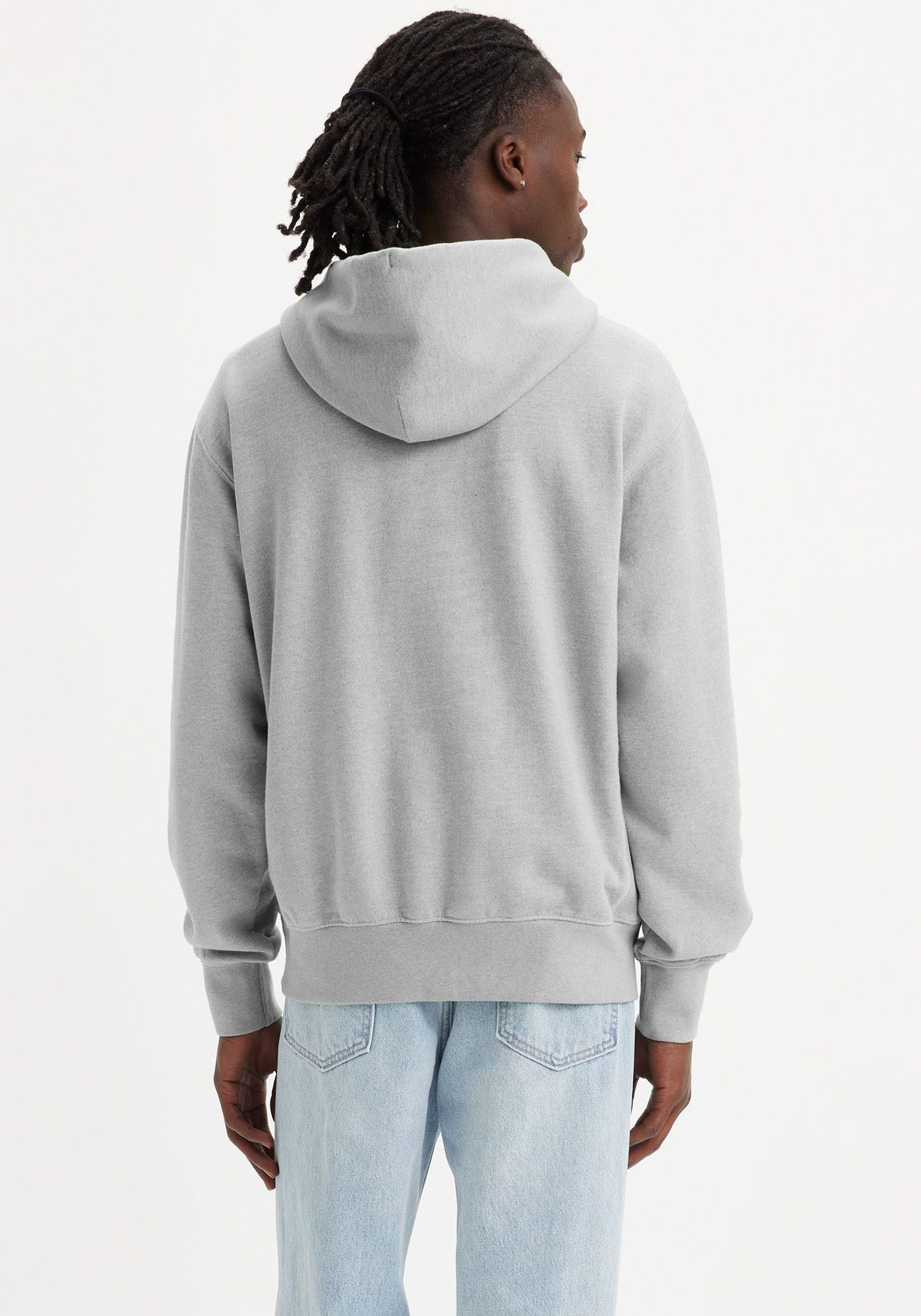 Levi's Hoodie THE AUTHENTIC HOODIE met kleine ton-sur-ton logo-borduursel op de borst