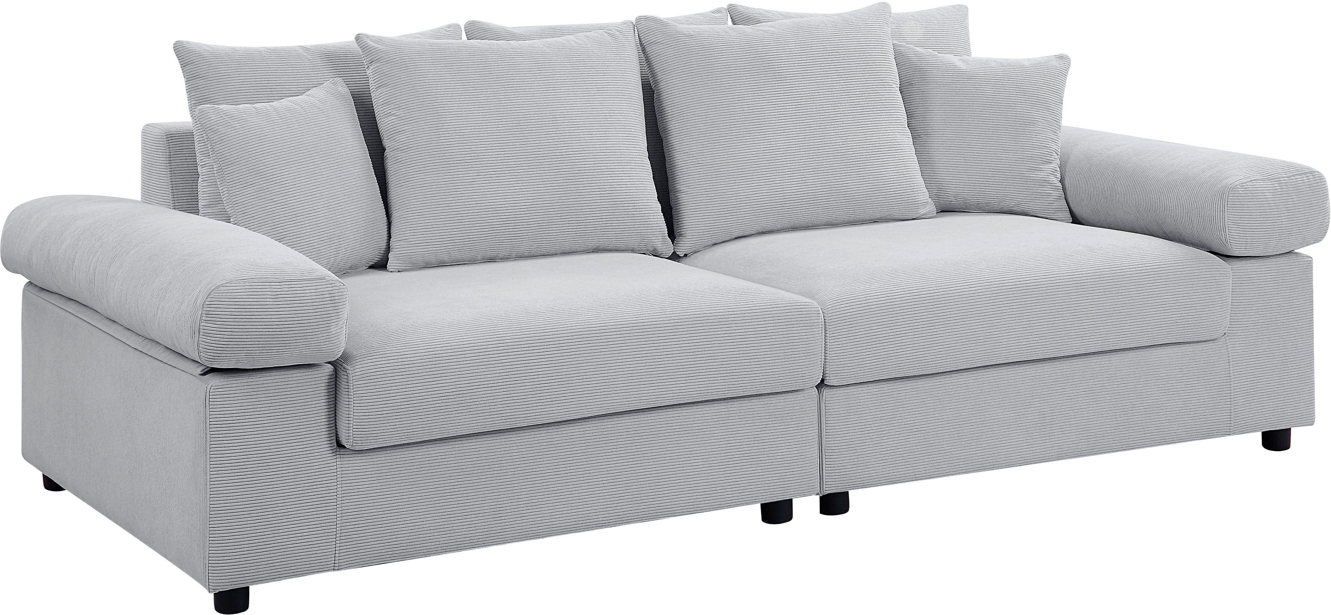 ATLANTIC home collection Megabank Bjoern met cordbekleding, xxl-zitoppervlak, met binnenvering, vrij plaatsbaar