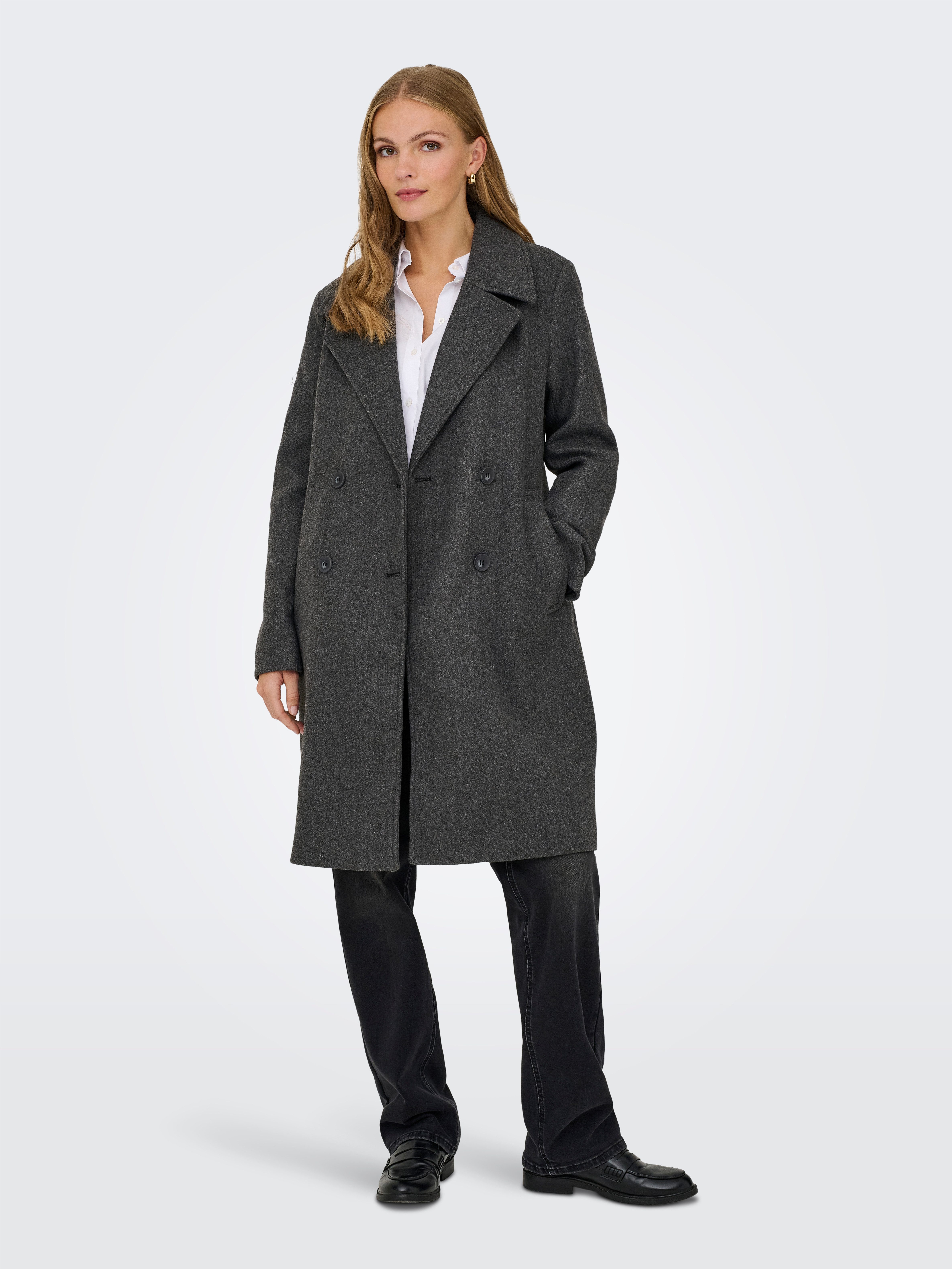 Only Lange jas ONLADINA LIFE LONG COAT CC OTW