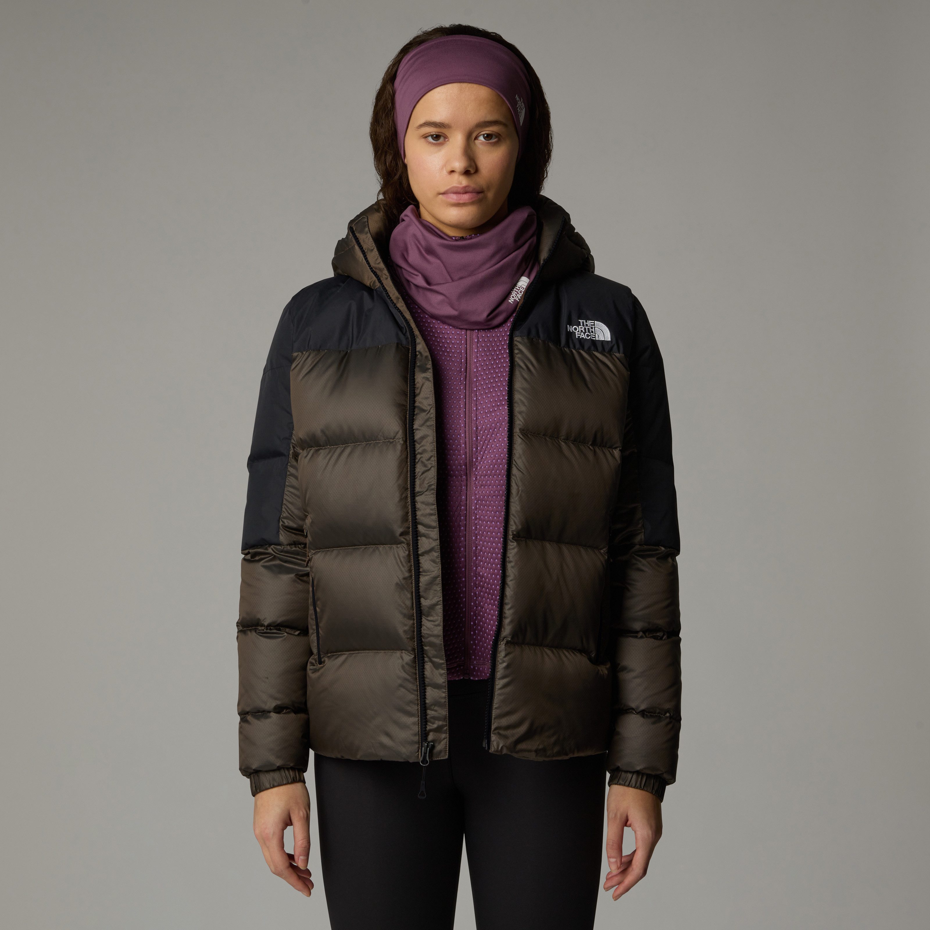 The North Face Donsjack W DIABLO DOWN 2.0 HOODIE Winterjack met logo-stiksel