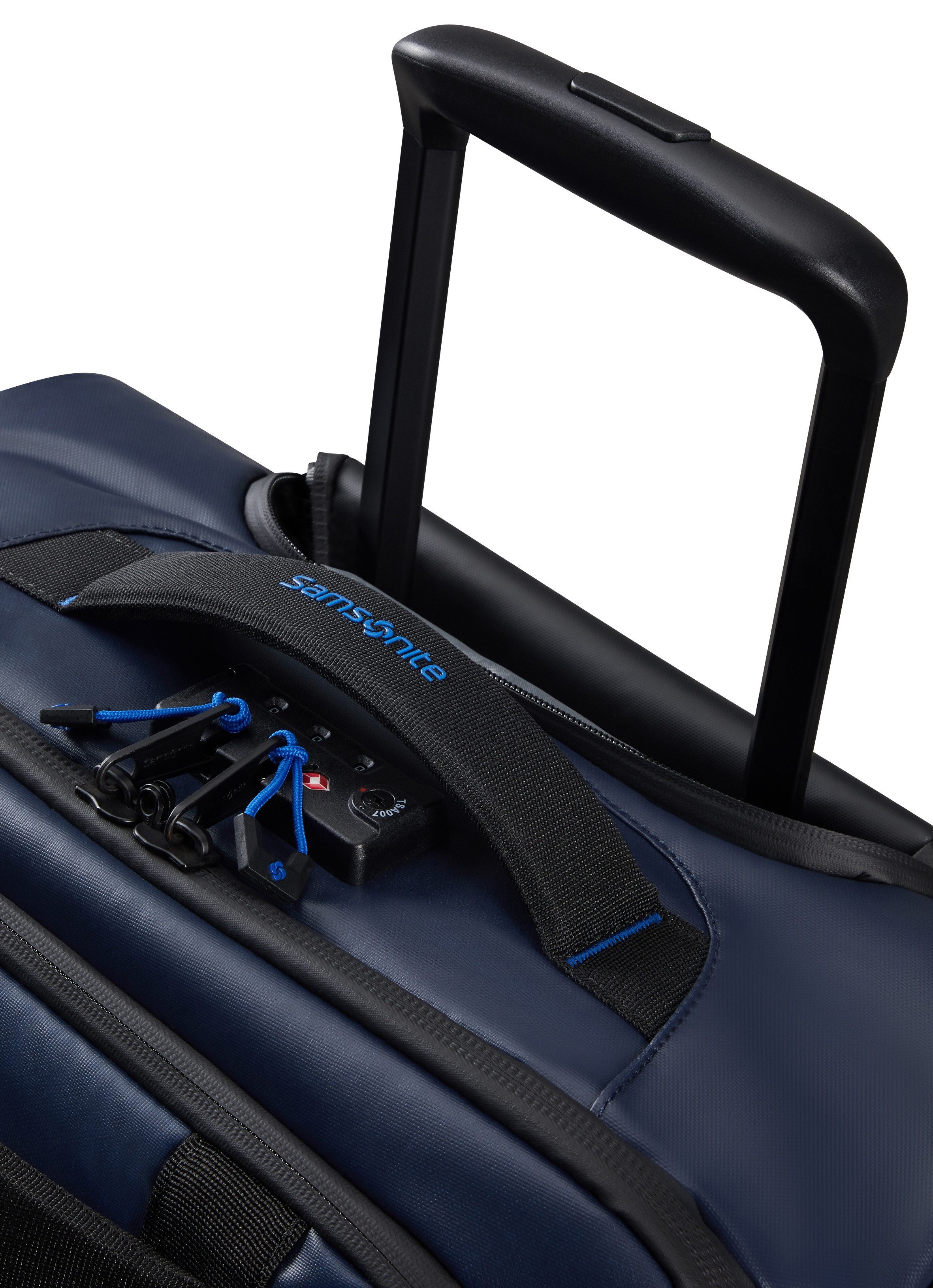Samsonite Zachte bagage trolley ECODIVER 55 - 2 Rollen Handbagage koffer reistas zachte koffer frontzak