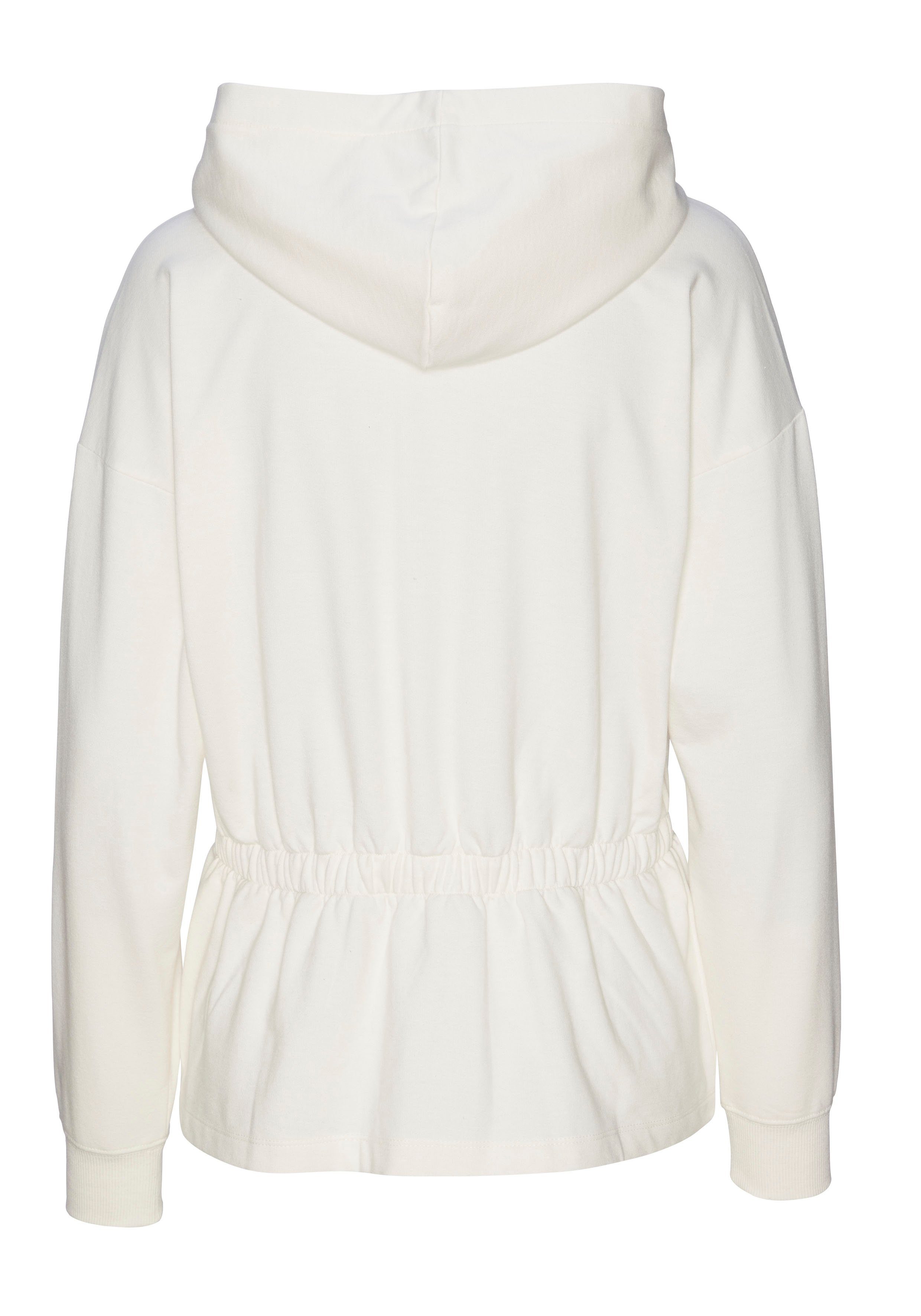 Lascana Sweatvest met tunnelkoord in de taille, loungewear, loungepak