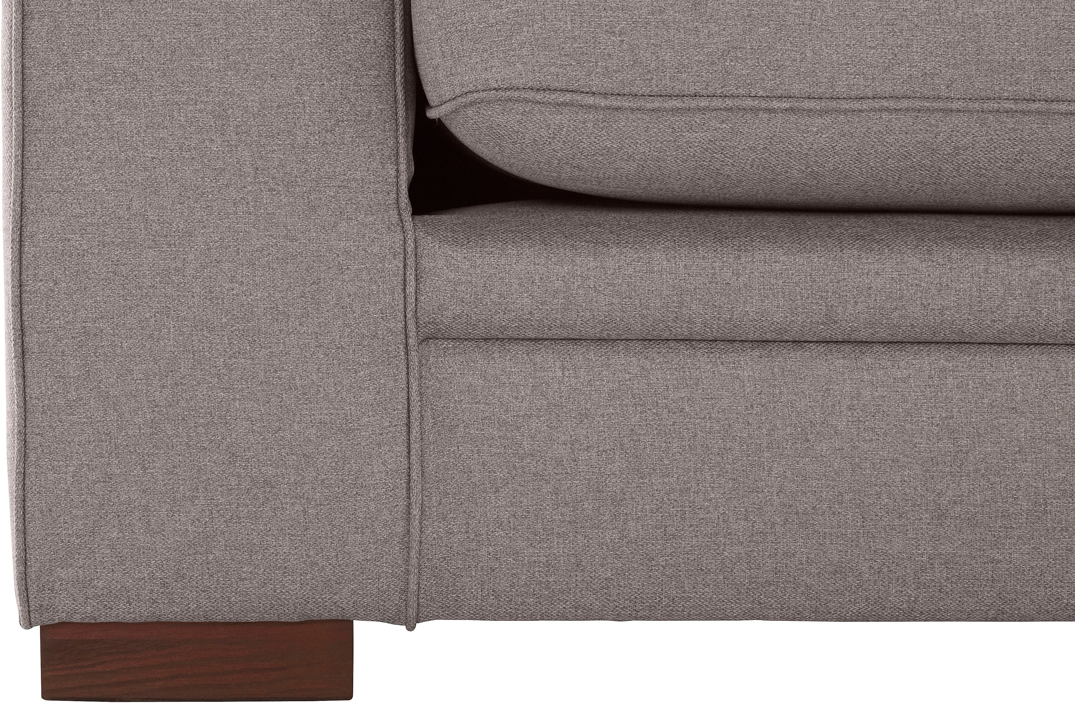 Home affaire 2-zitsbank Broughton zacht zitcomfort, incl. 2 sierkussens, opstaande naad