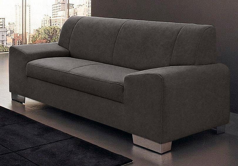 DOMO collection 2-zitsbank Alisson stevig zitcomfort grijs, 2-zitsbanken