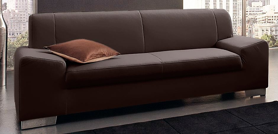 DOMO collection 3-zitsbank Alisson bruin, 3-zitsbanken, 199 cm