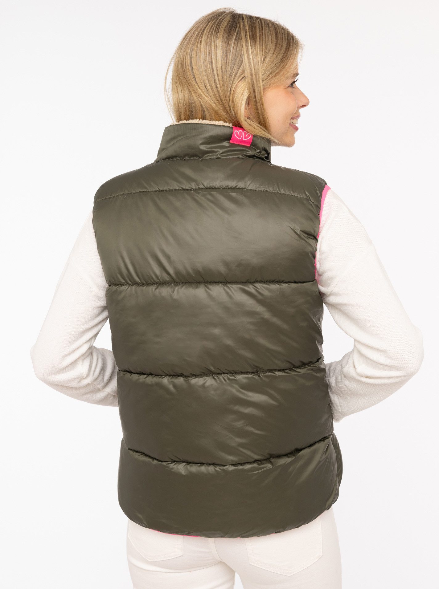Zwillingsherz Reversible-gilet "Teddy Wendbar"