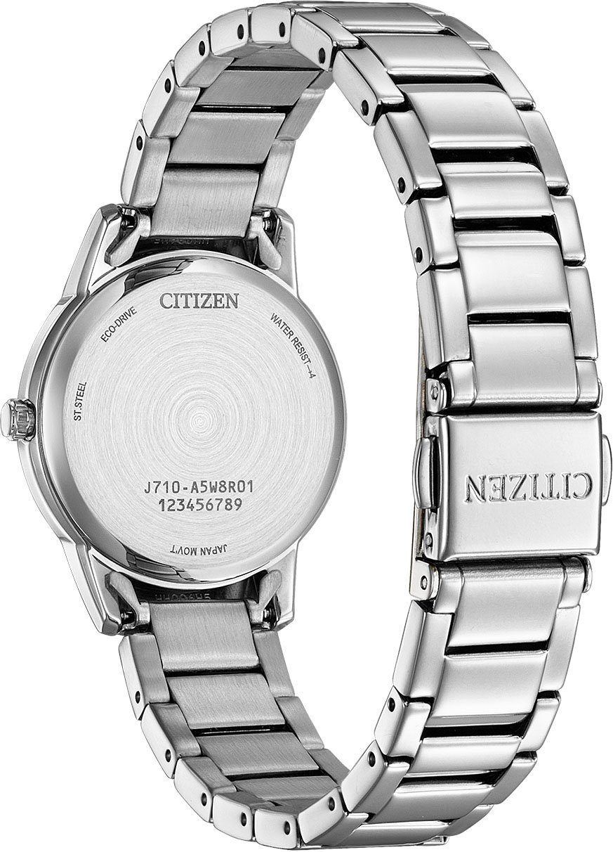 Citizen Solarhorloge FE1241-71L Polshorloge, dameshorloge, roestvrijstalen band, datum