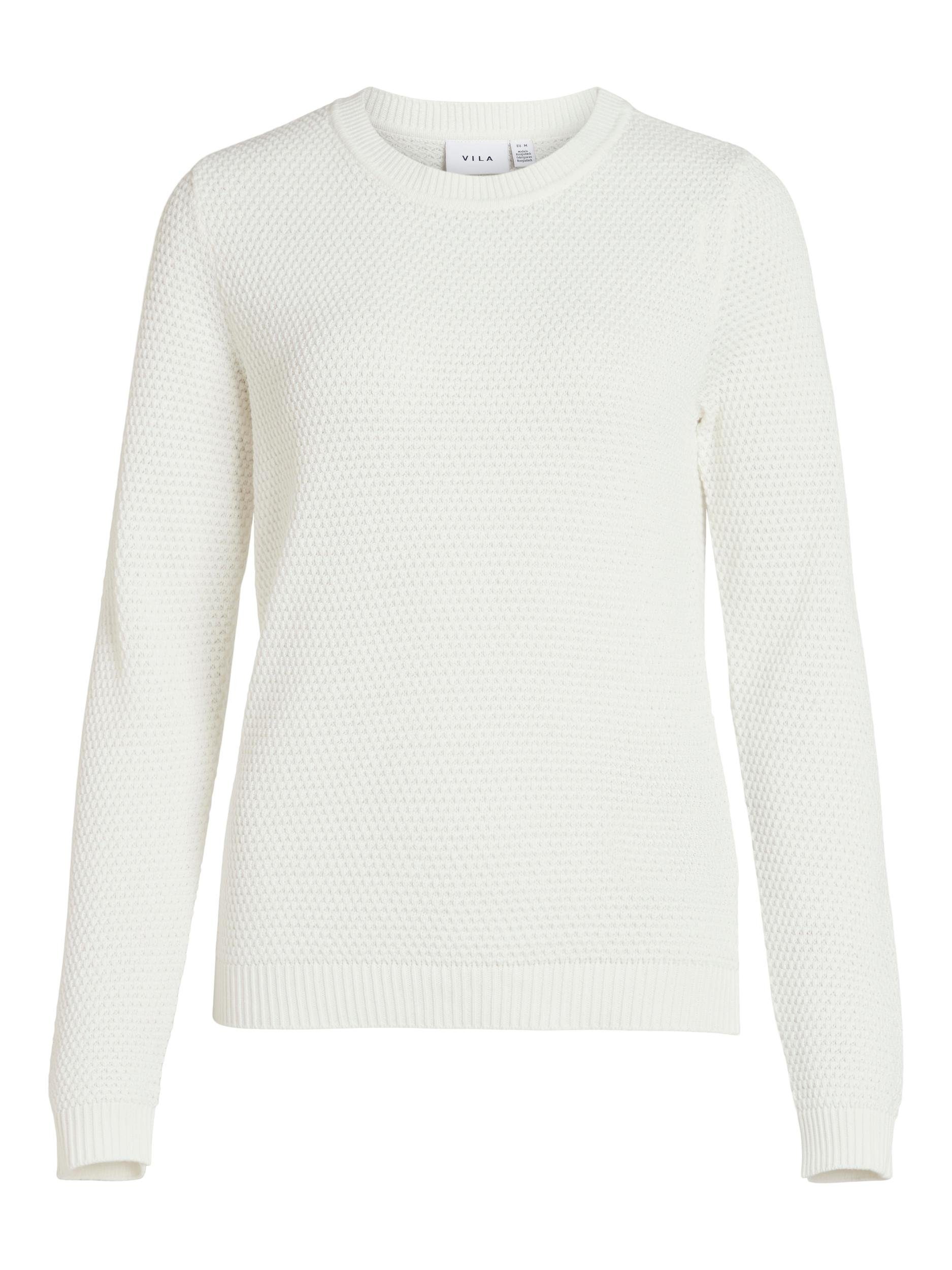 Vila Trui met ronde hals VIDALO O-NECK L/S KNIT TOP- NOOS
