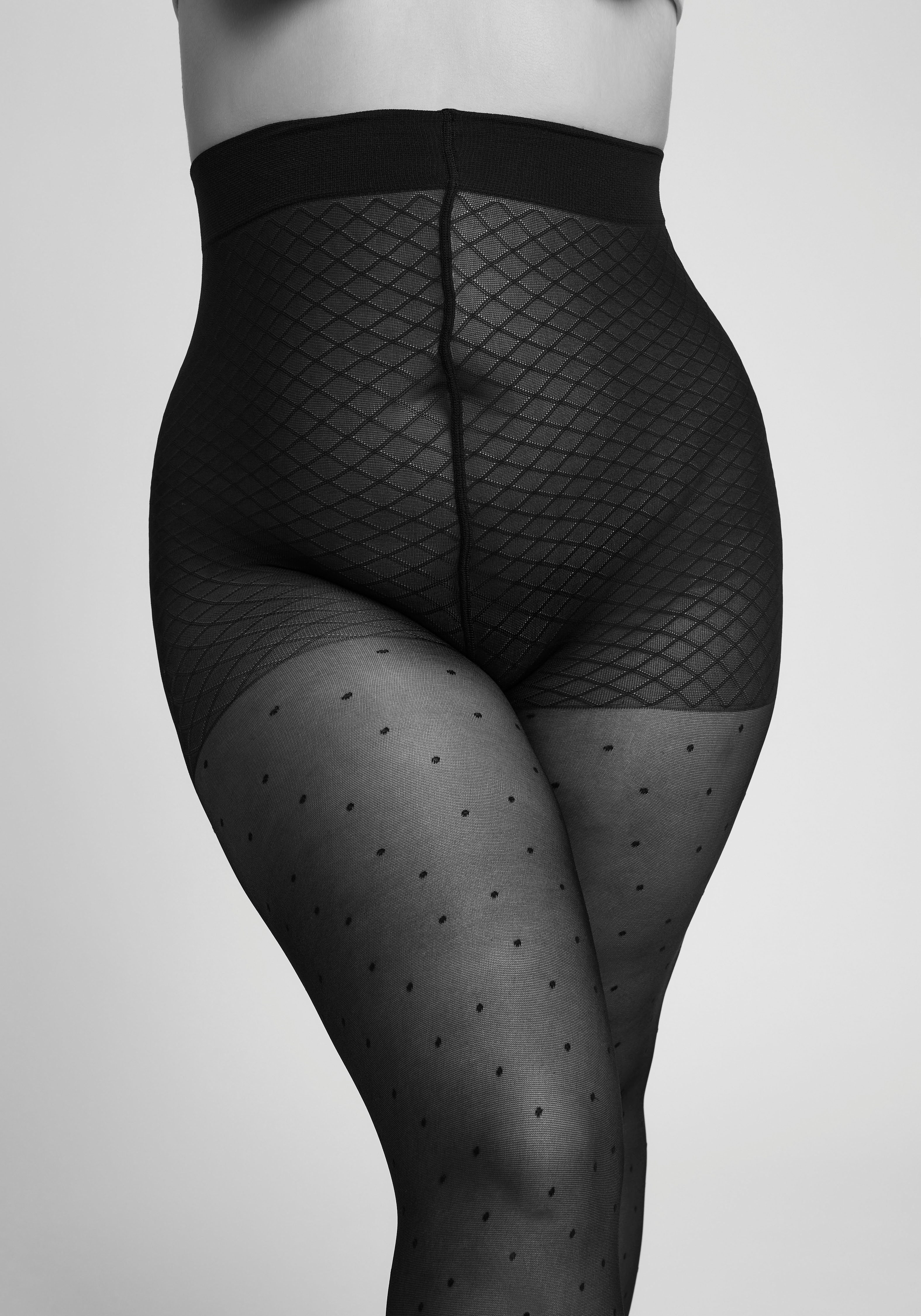 Camano Panty Fine curvy met subtiele stippen-overal