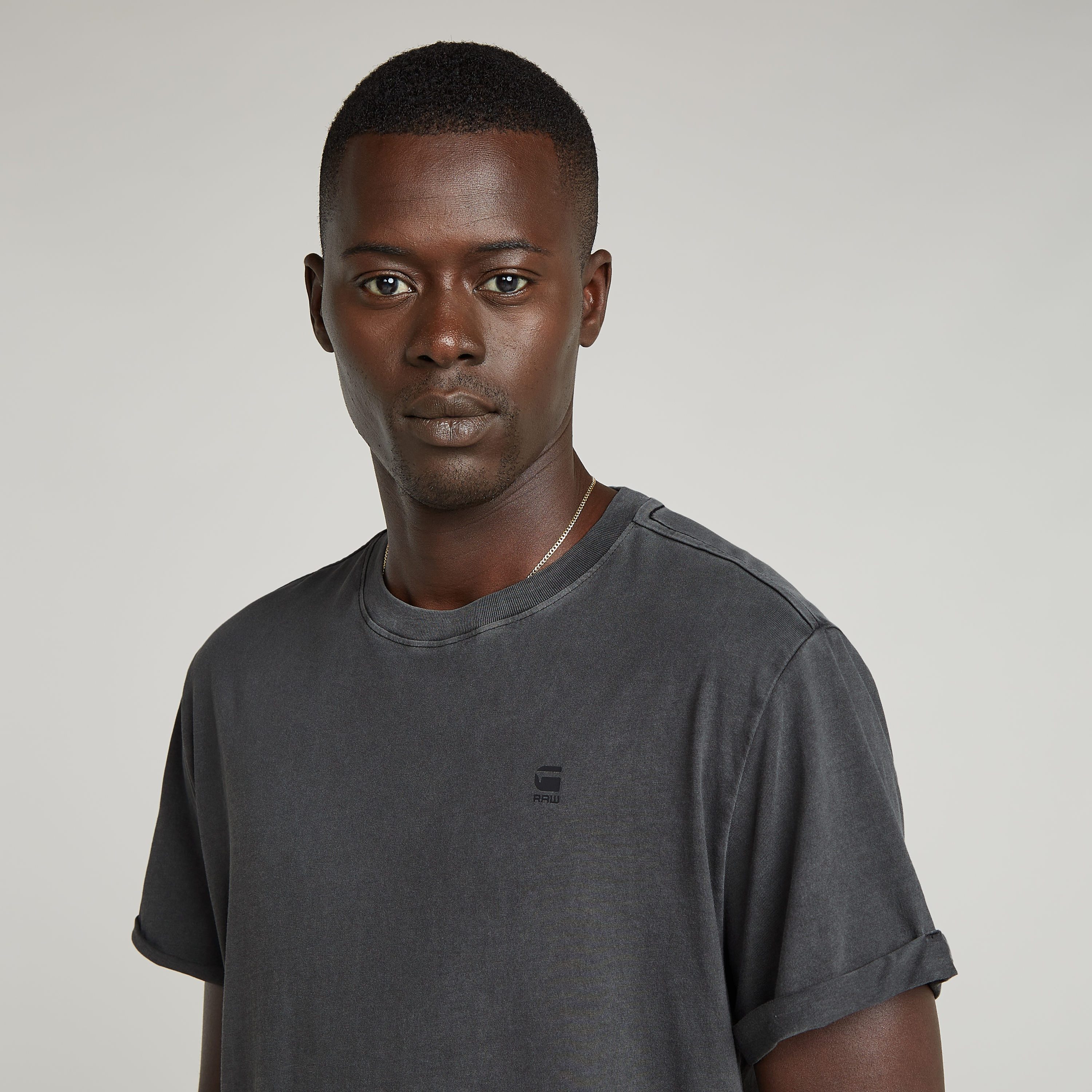 G-Star RAW T-shirt Text Back Overdyed Lash
