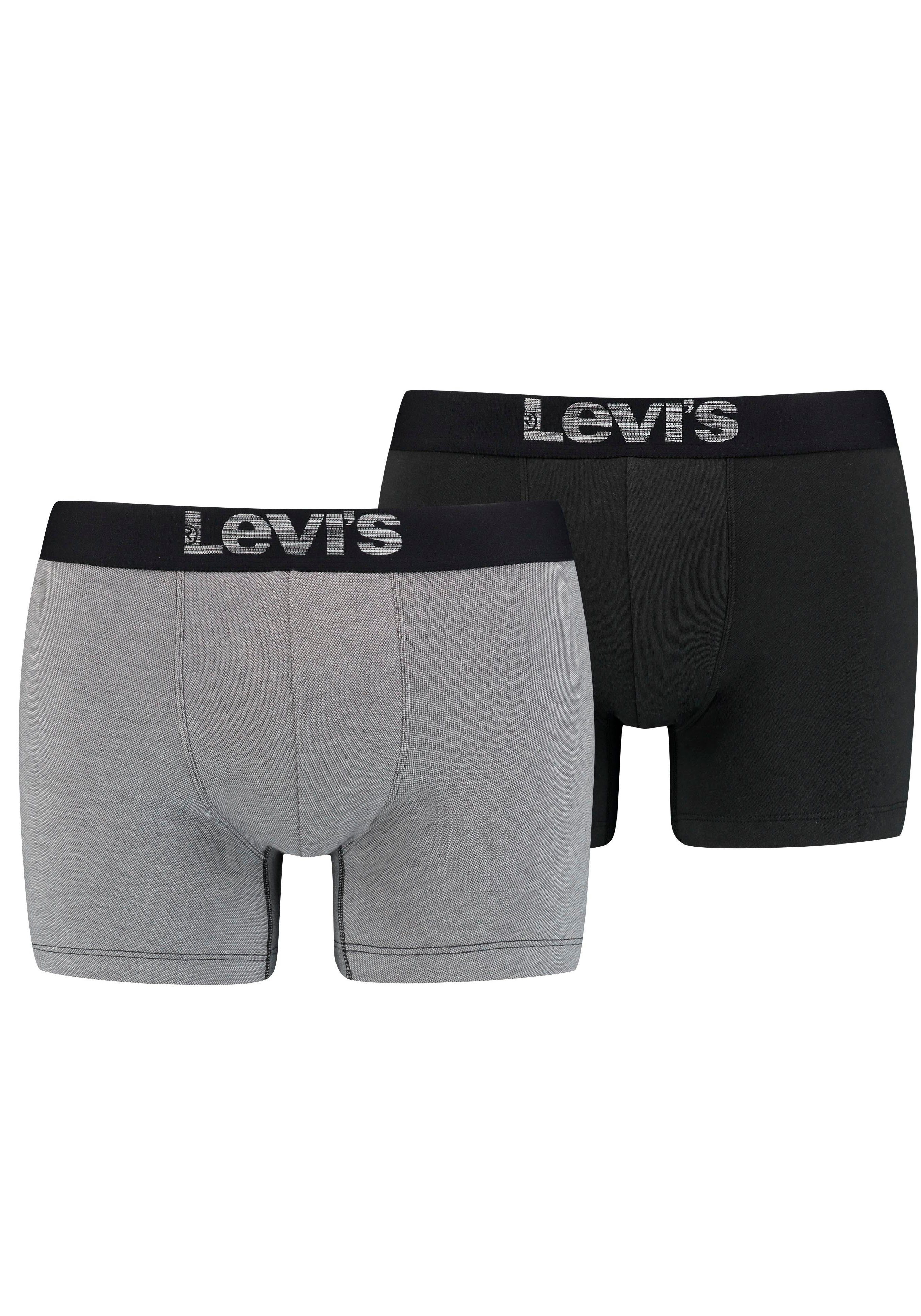 Levi's® Boxershort LEVIS MEN OPTICAL ILLUSION BOXER BRIEF ORGANIC CO 2P (Set van 2)