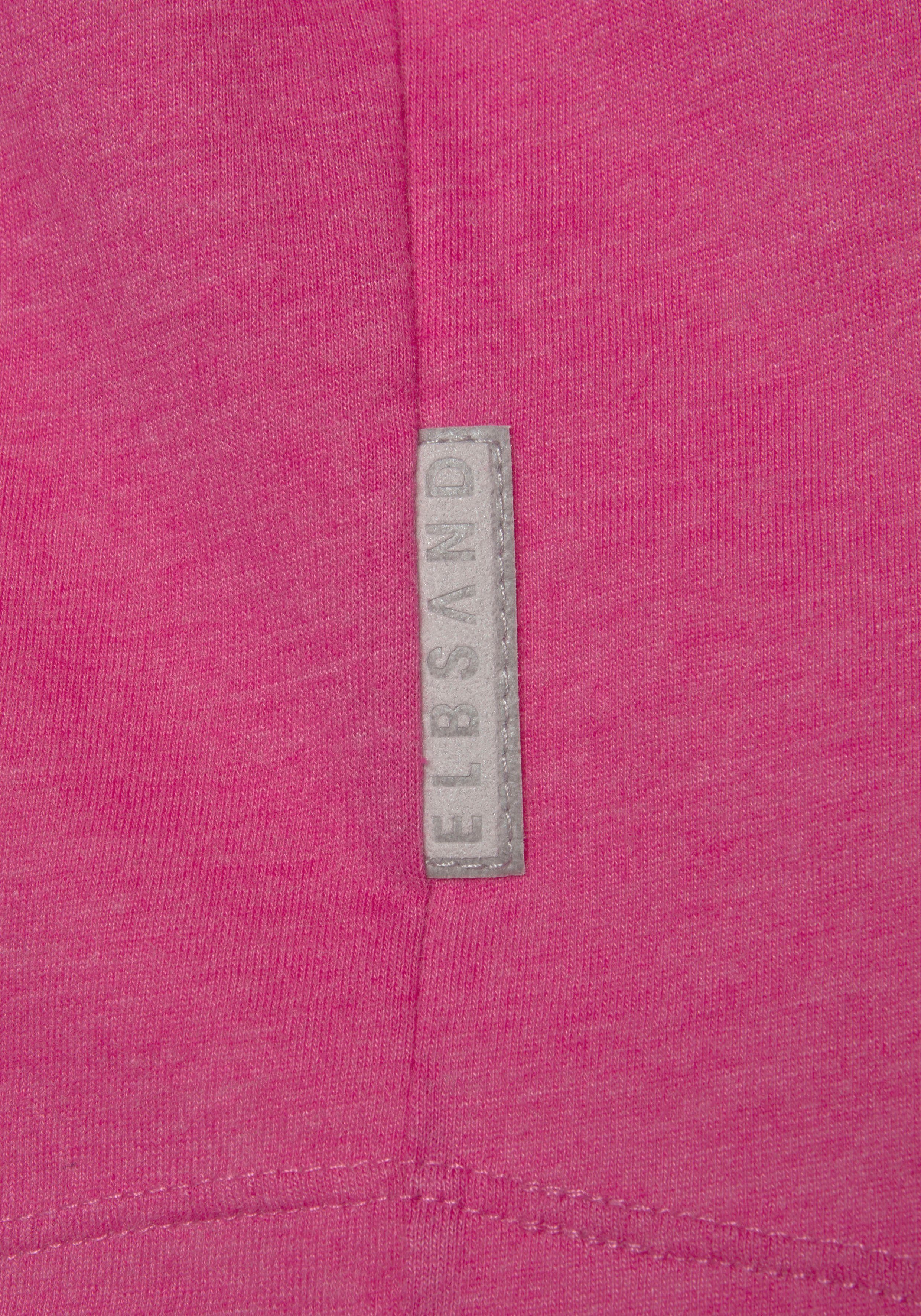 Elbsand Shirt met lange mouwen Niola met grote print op de voorkant, longsleeve van een katoenmix