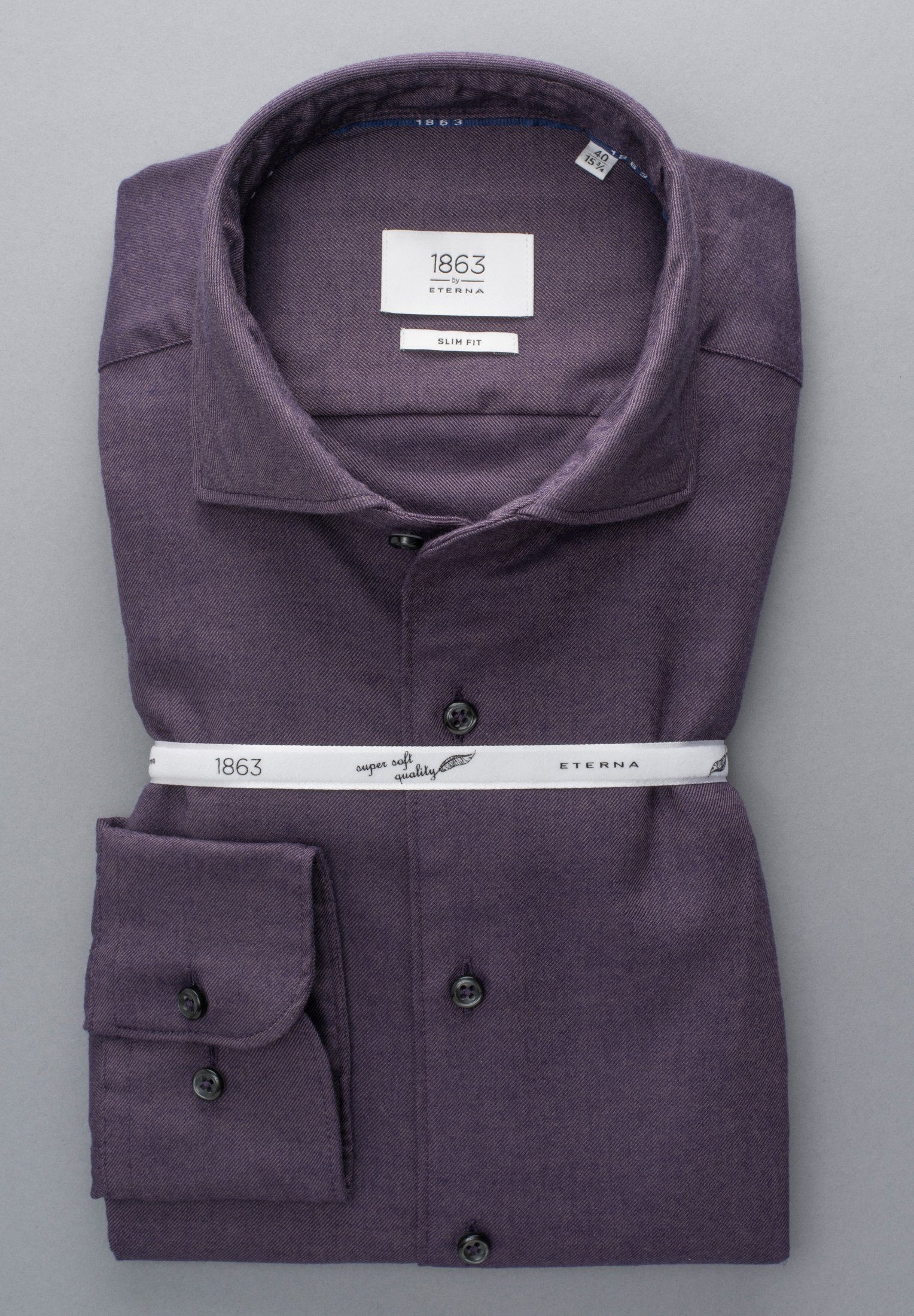 Eterna Overhemd met lange mouwen Comfort fit NON IRON (strijkvrij)