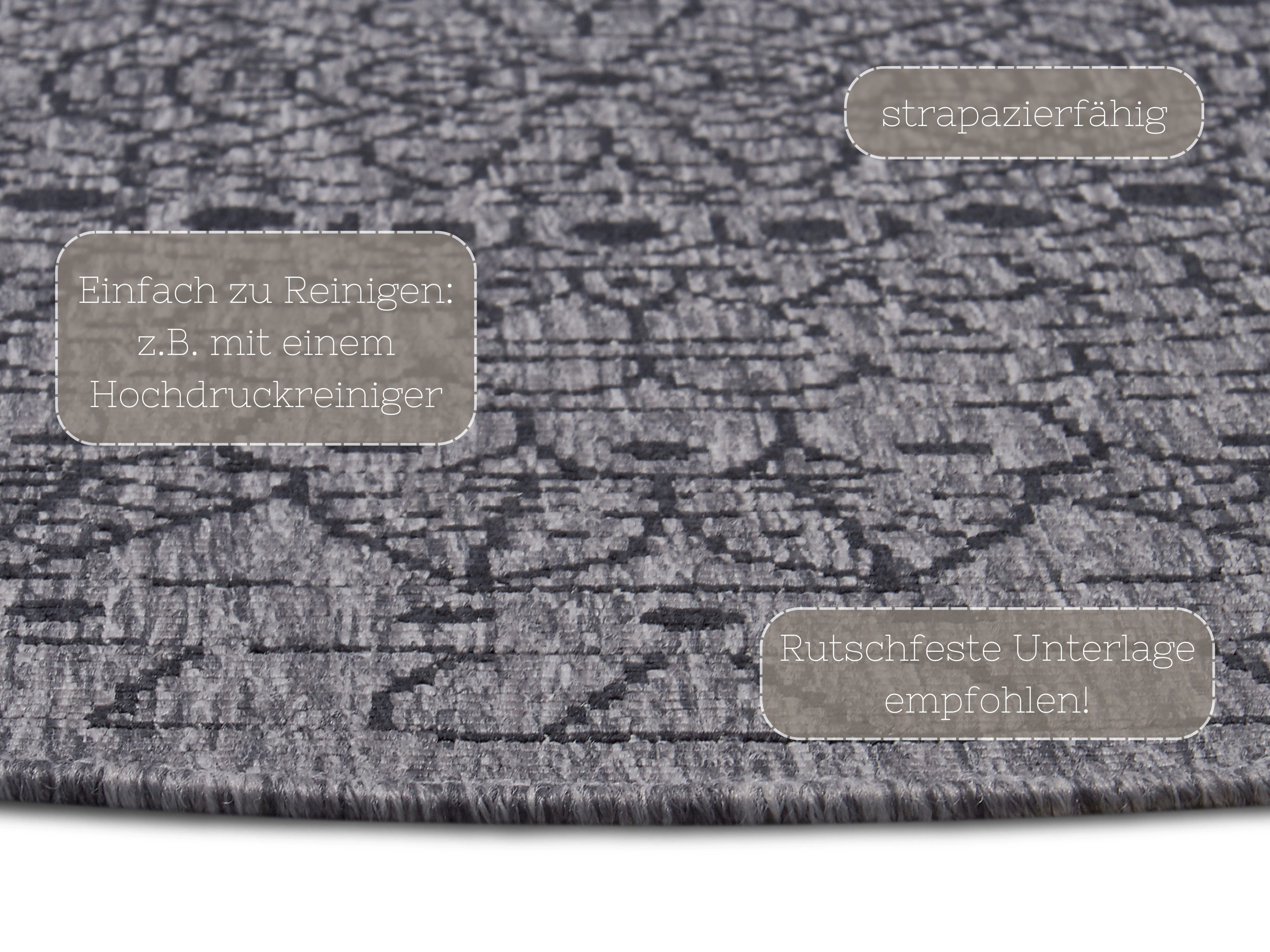 NORTHRUGS Vloerkleed Porto tweezijdig te gebruiken kleed Geschikt voor binnen en buiten, weerbestendig, balkon, tuin, woonkamer, waterbestendig