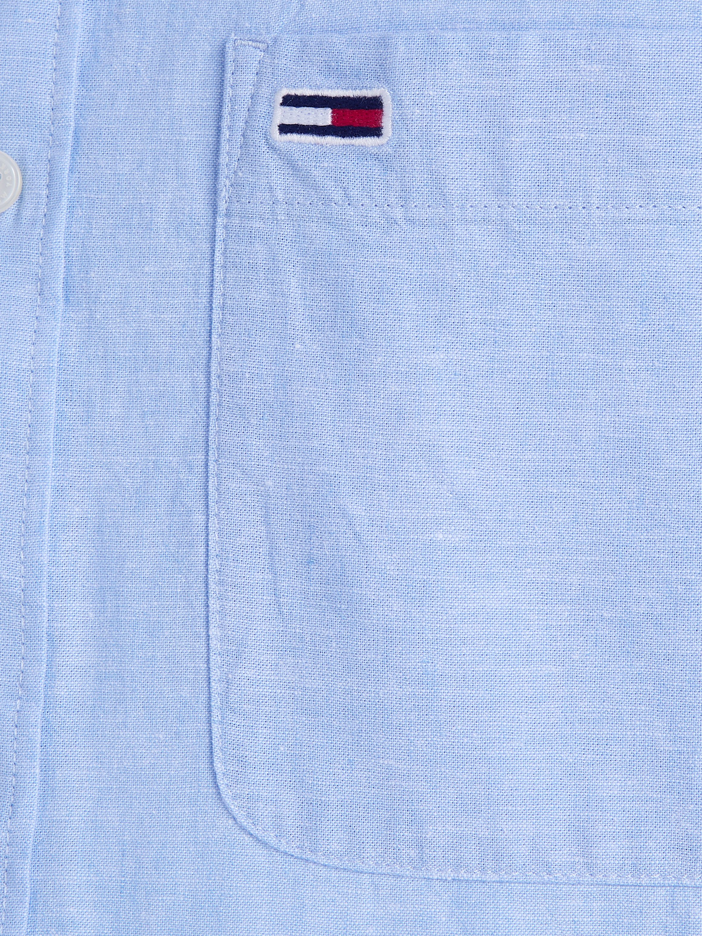 TOMMY JEANS Overhemd met korte mouwen TJM REG LINEN BLEND SS SHIRT