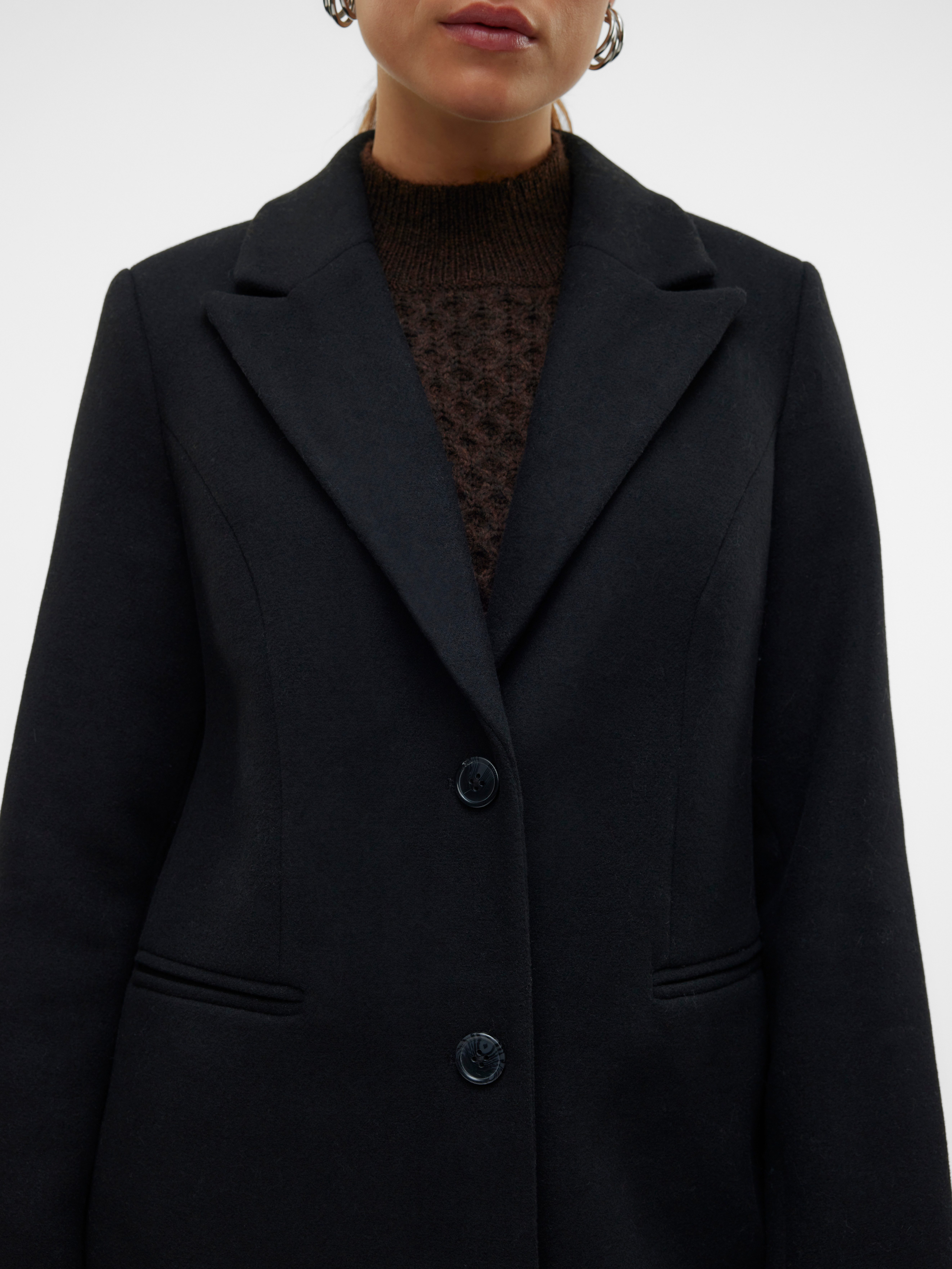 Vero Moda Lange jas VMBLAZA LONG WOOL COAT