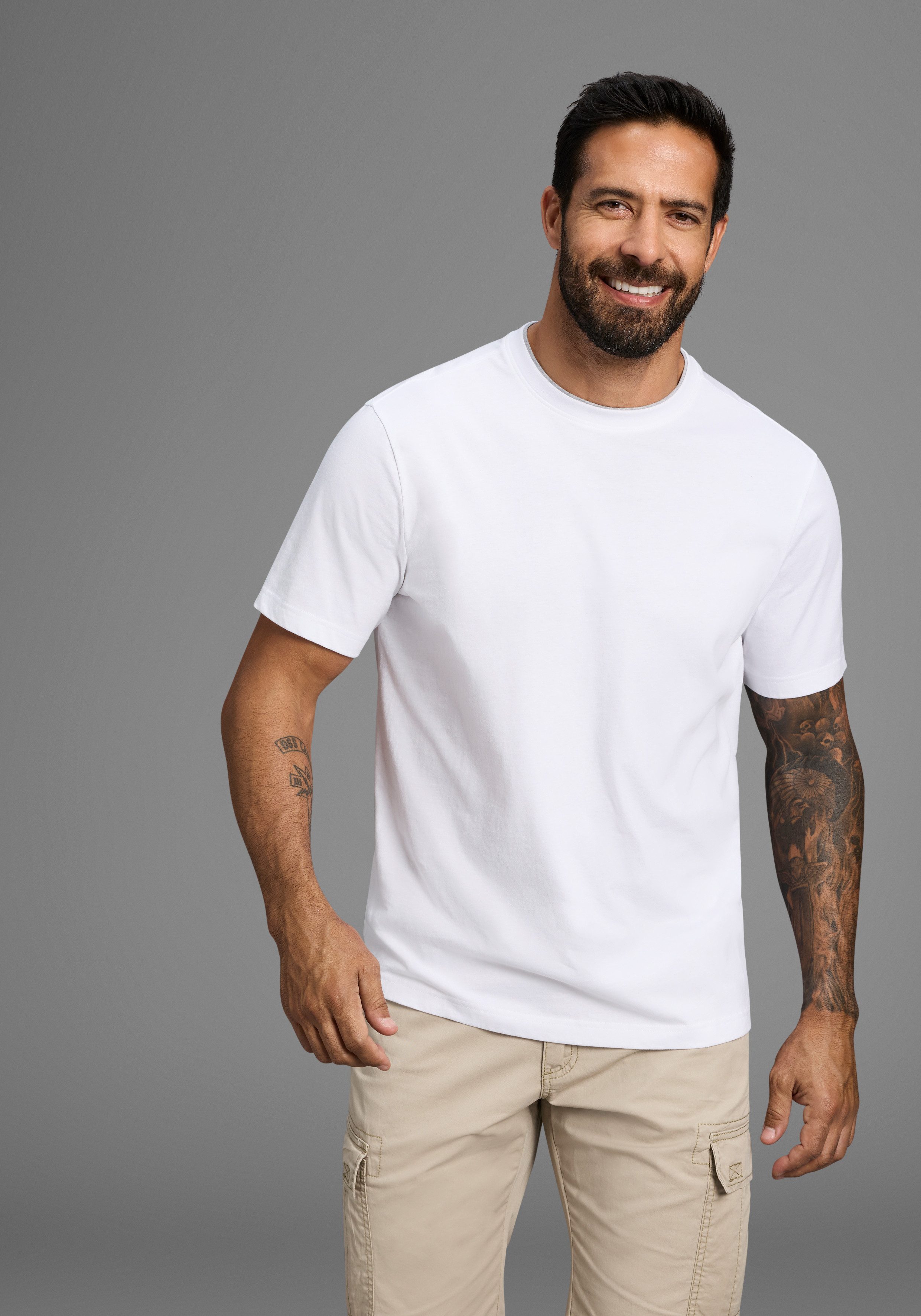 Man's World Shirt met ronde hals Nieuwe collectie! (2 stuks)