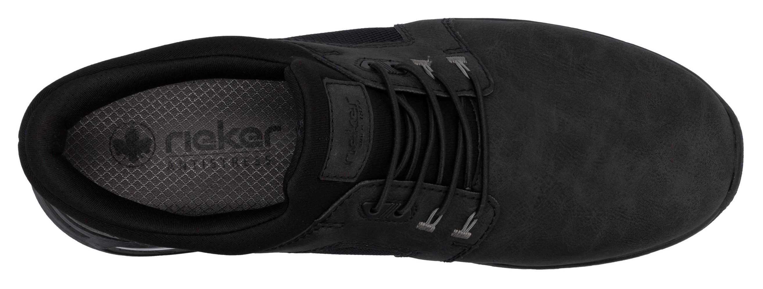 Rieker Slip-on sneakers , vrijetijdsschoen, lage schoen, instapschoen met gewatteerde schacht
