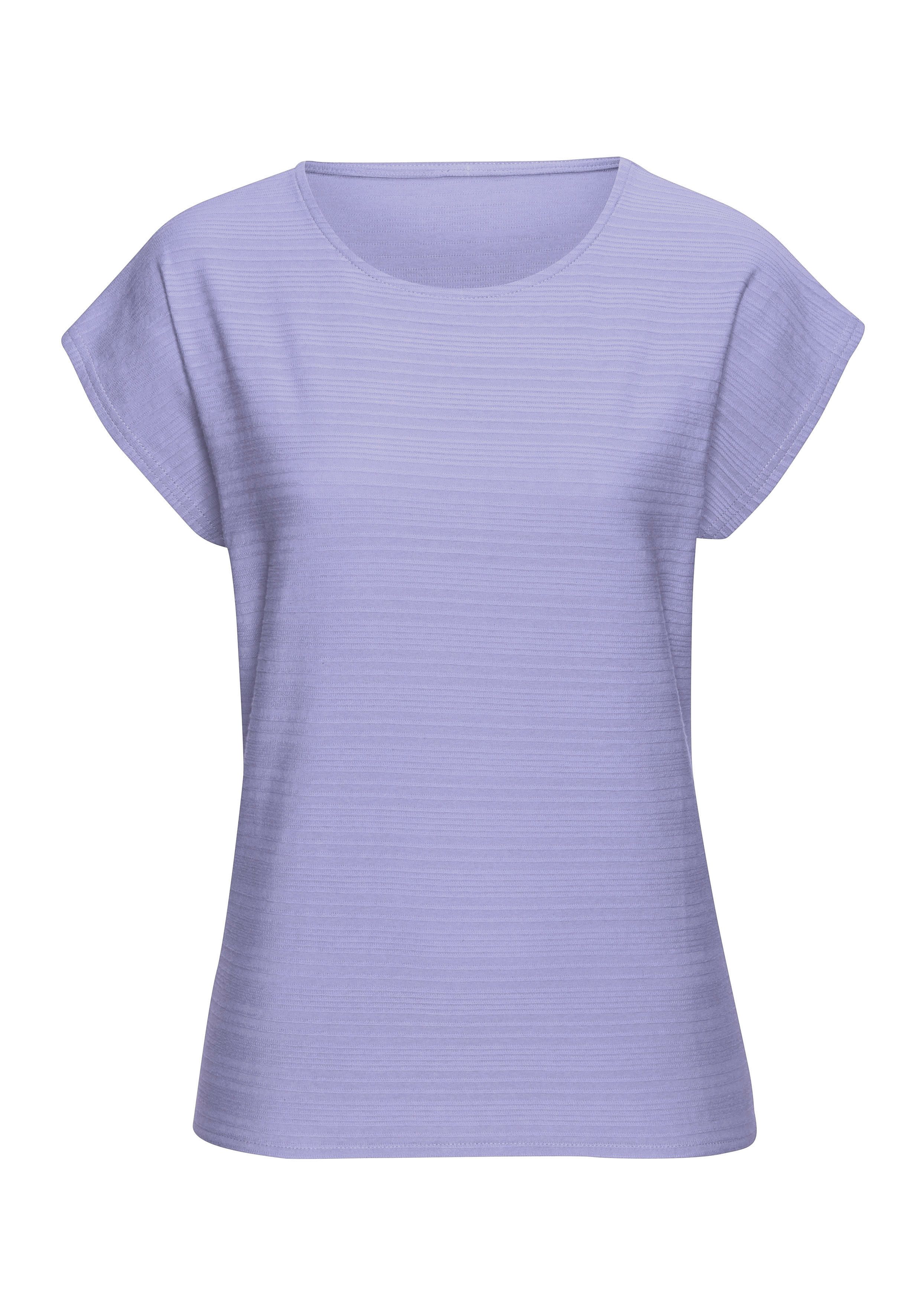 Vivance T-shirt Met modieuze streepstructuur in een zachte katoenkwaliteit (1-delig)