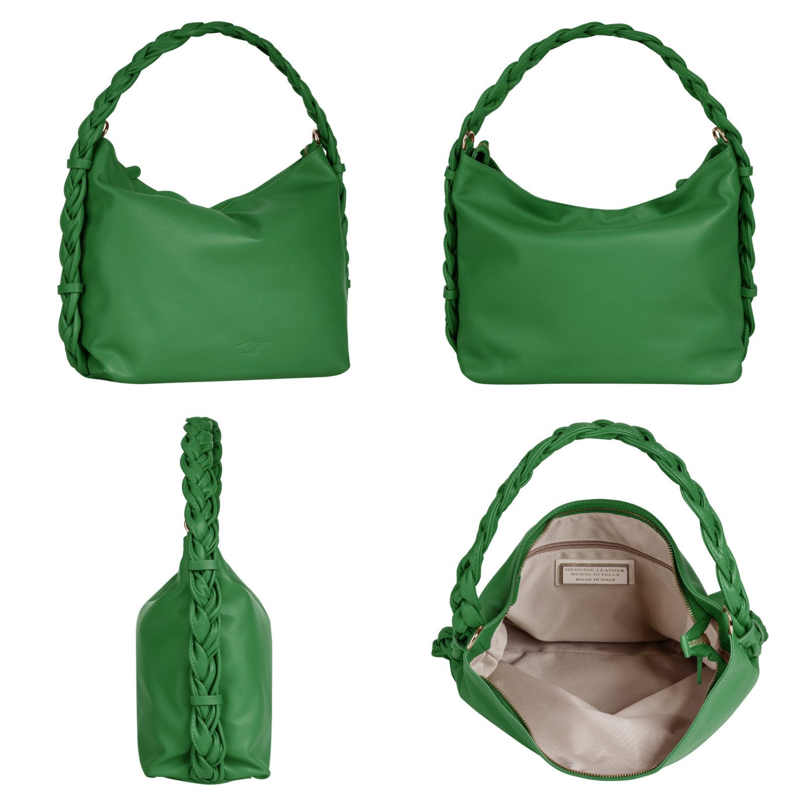 Samantha Look Schoudertas echt leer, made in italy