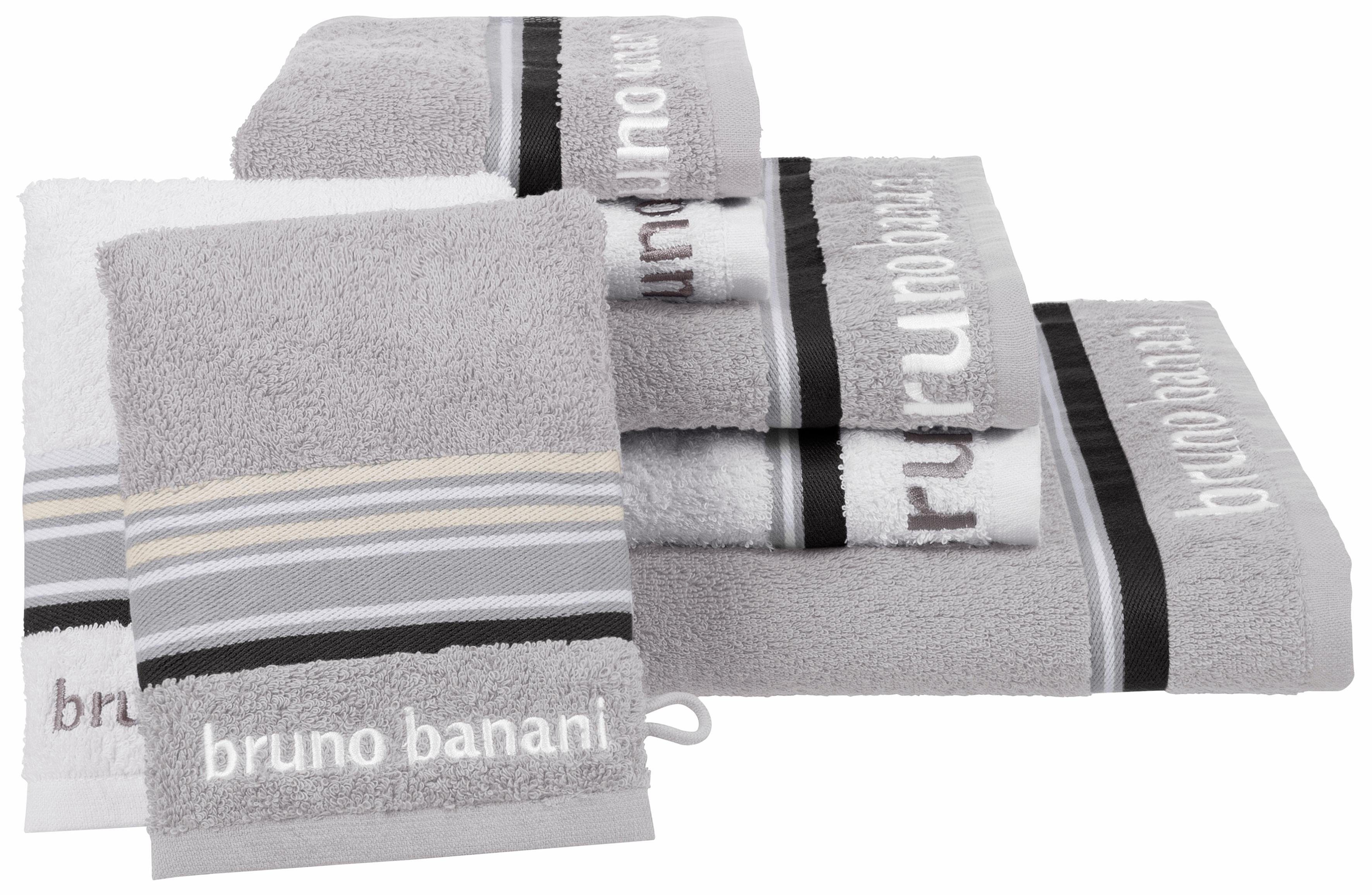 Bruno Banani Handdoekenset Maja, 1 badlaken, 2 handdoeken, 2 gastendoeken, 2 washandjes (set, 7-delig)